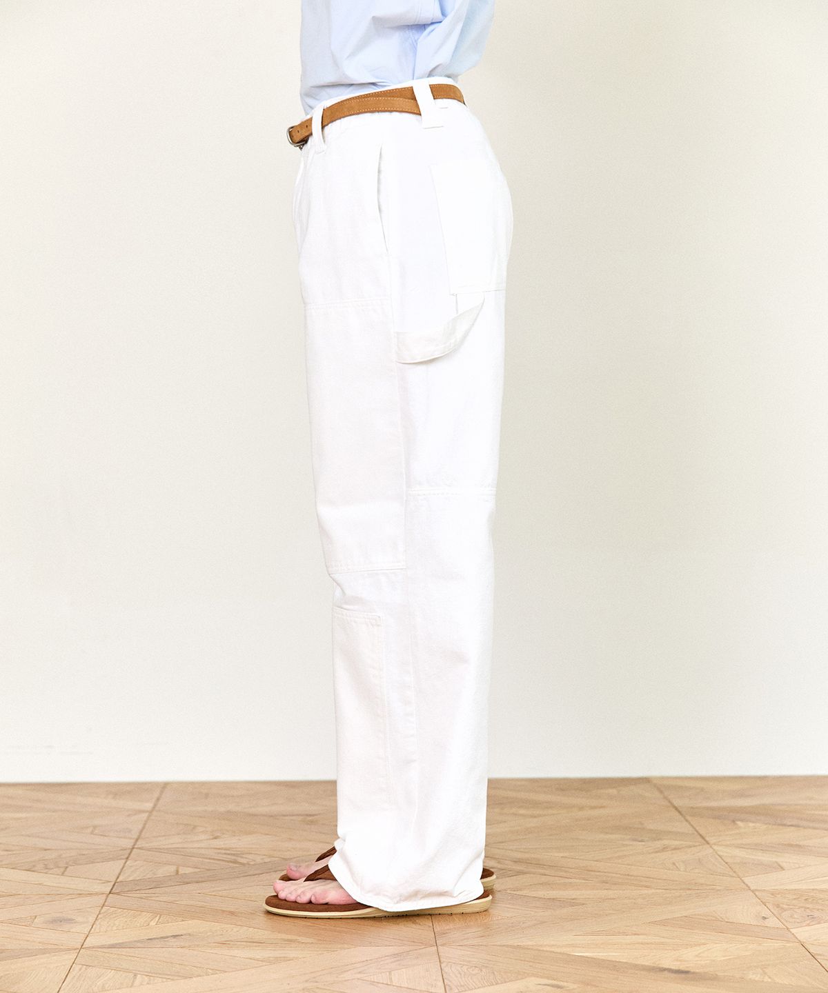 호이테(HEUTE) HET PATCH WORK PANTS (WHITE)
