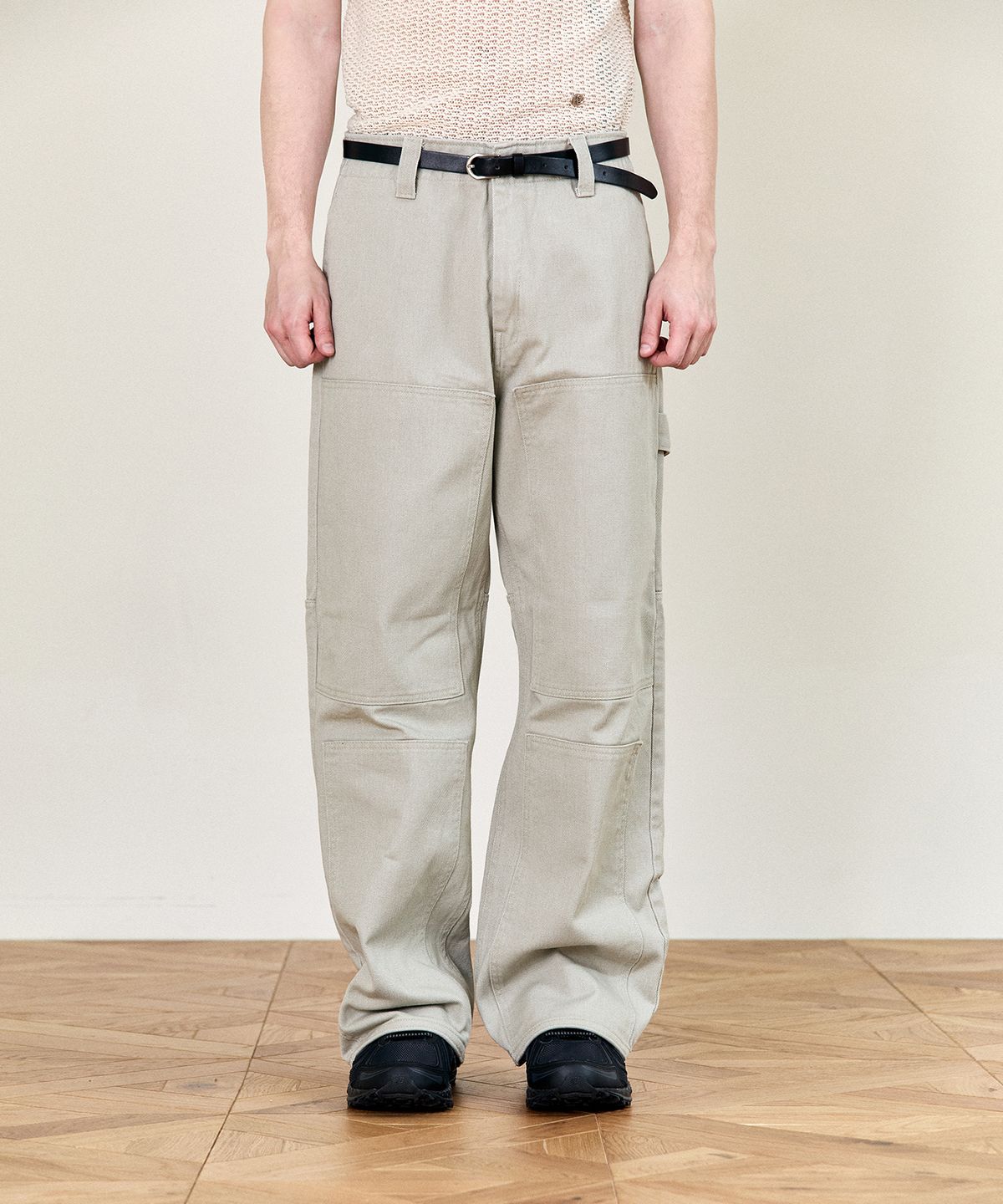 호이테(HEUTE) HET PATCH WORK PANTS (L.KHAKI)