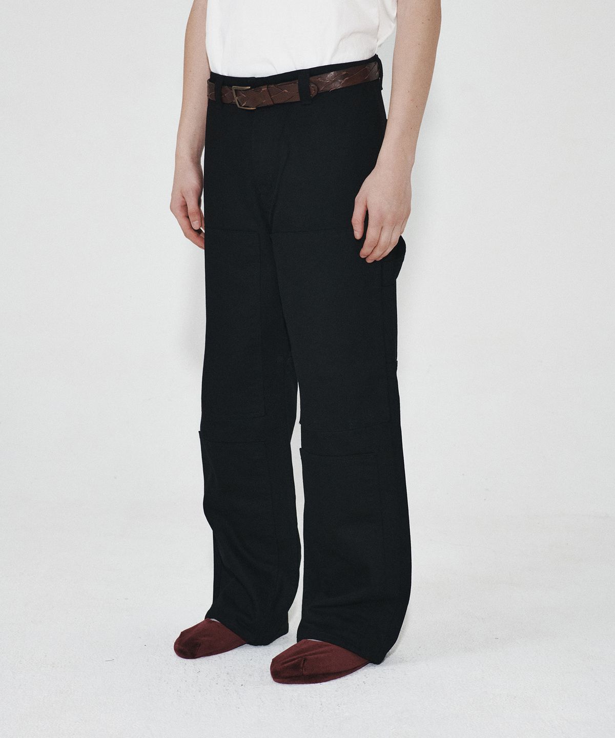호이테(HEUTE) HET PATCH WORK PANTS (BLACK)