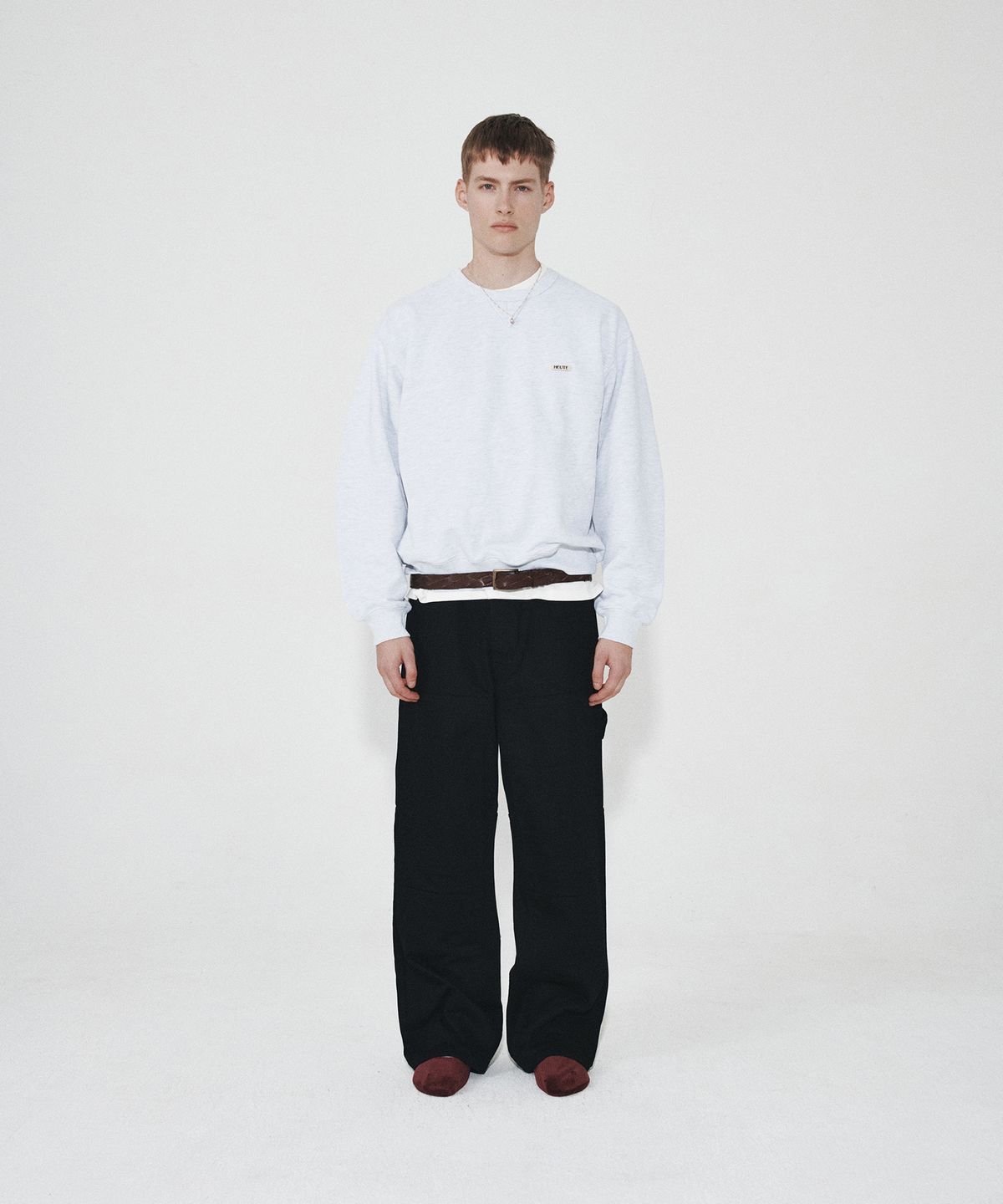 호이테(HEUTE) HET PATCH WORK PANTS (BLACK)