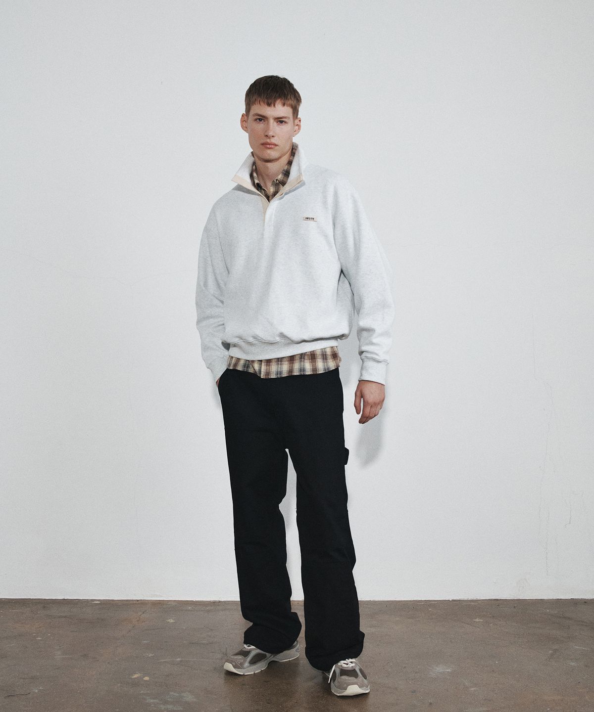 호이테(HEUTE) HET PATCH WORK PANTS (BLACK)