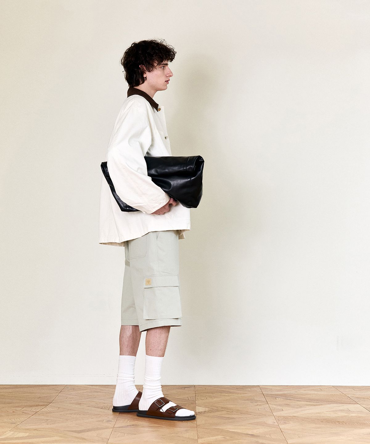 호이테(HEUTE) LOCO CANVAS WORK JACKET (IVORY)