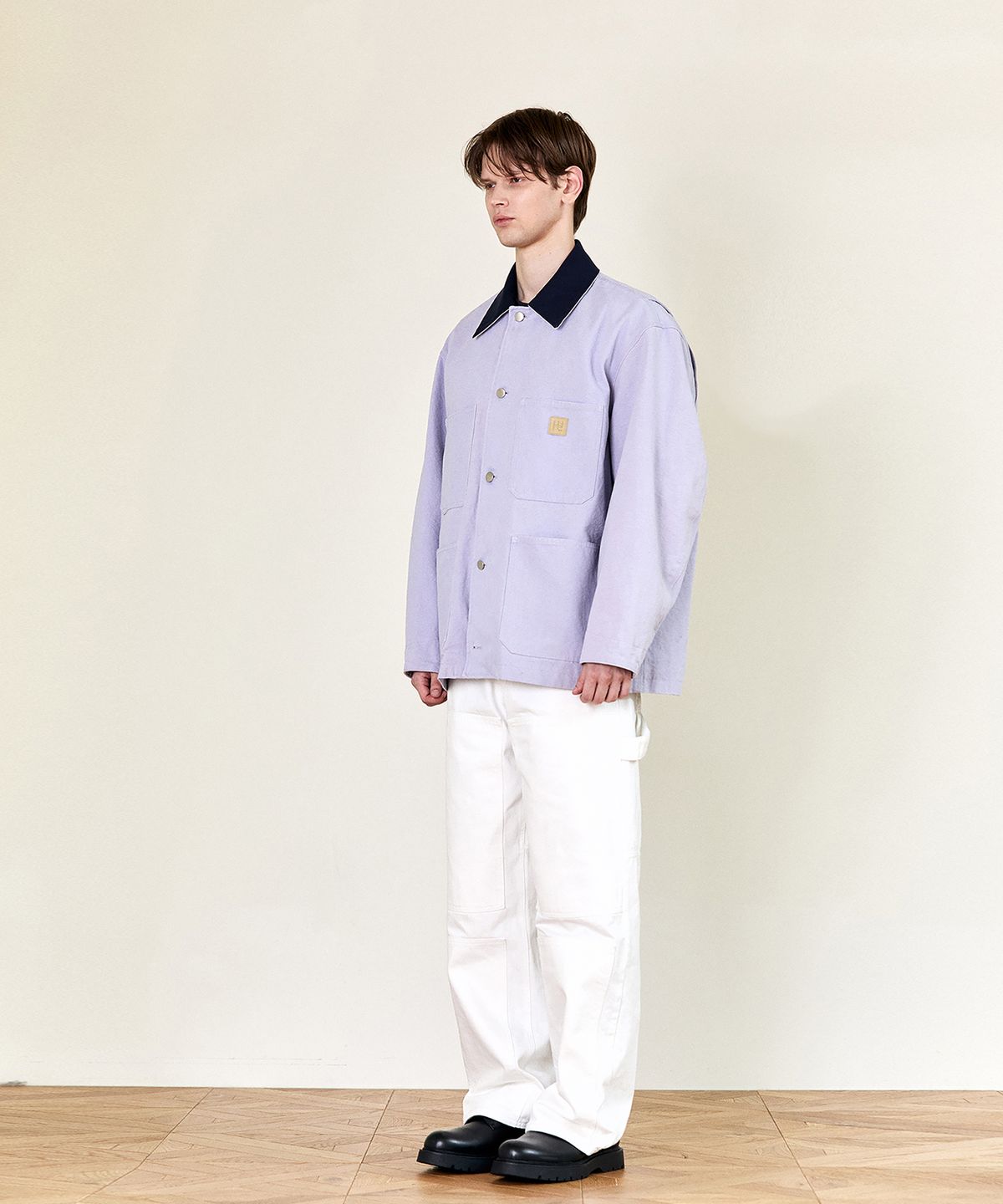 호이테(HEUTE) LOCO CANVAS WORK JACKET (LAVENDER)