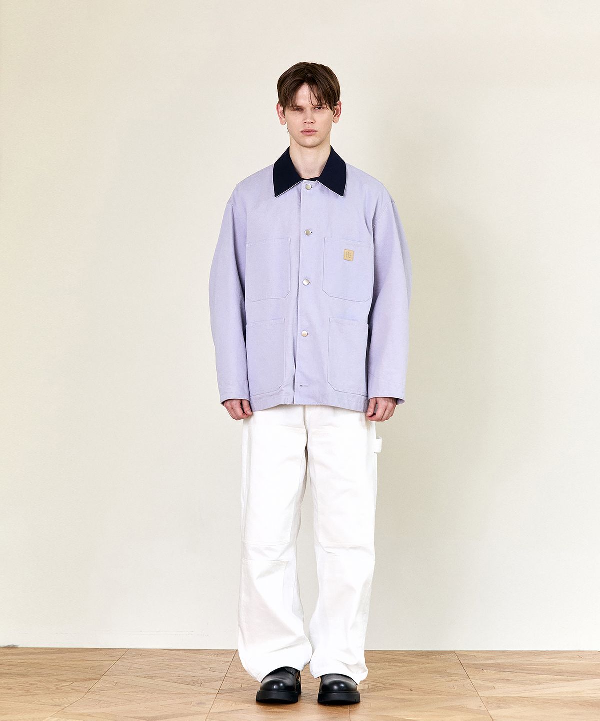 호이테(HEUTE) LOCO CANVAS WORK JACKET (LAVENDER)