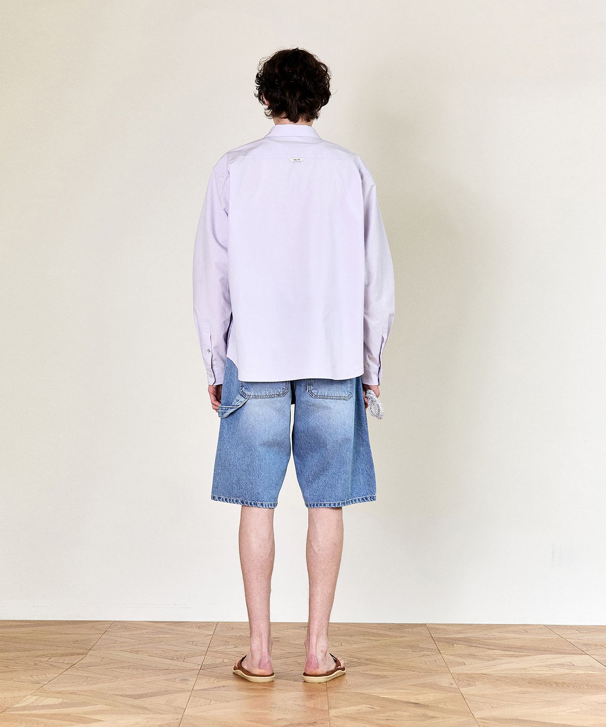 호이테(HEUTE) REGULAR COLLAR COTTON SHIRT (LAVENDER)