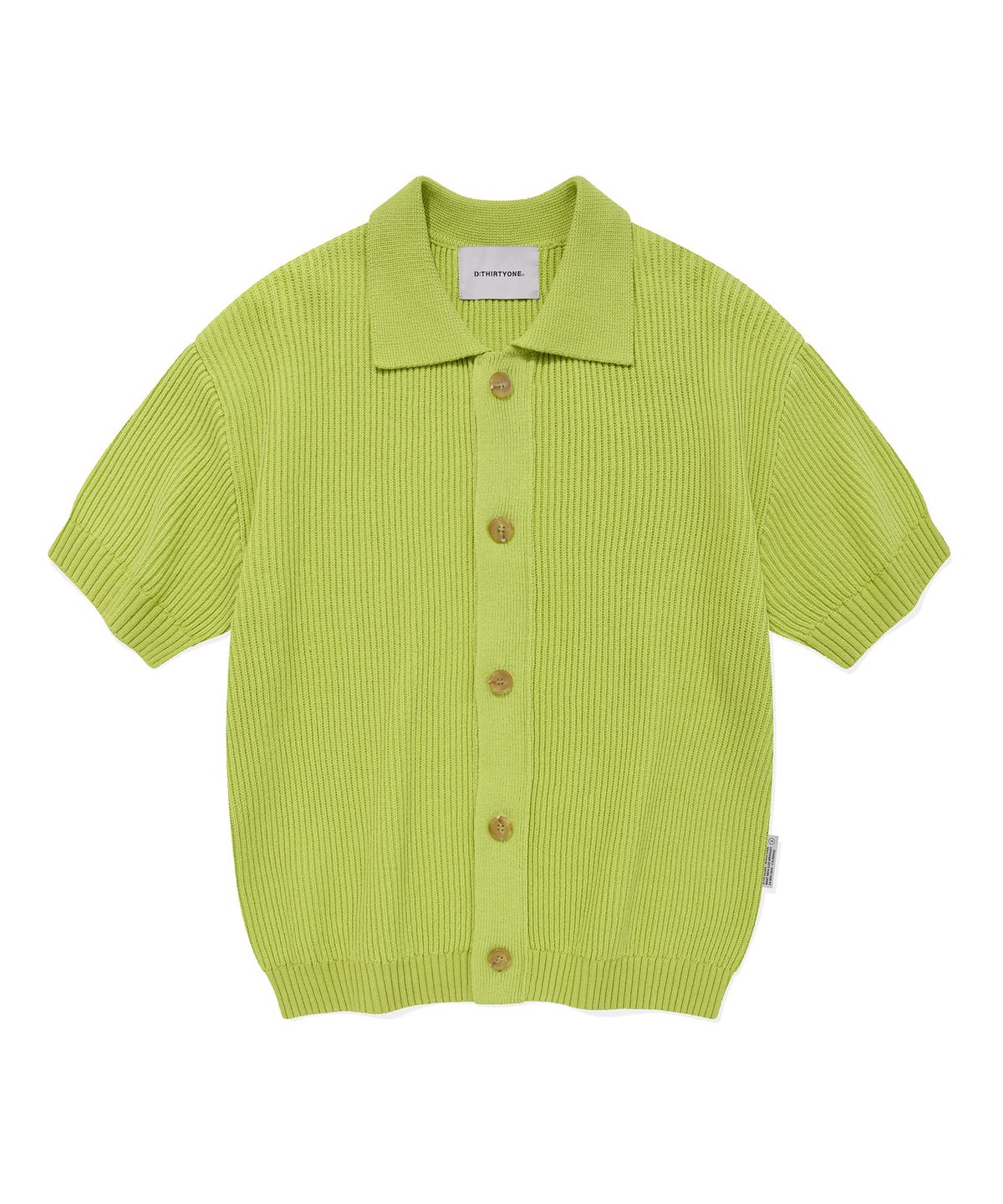 디써티원(DTHIRTYONE) Crochet Half Sleeve Cardigan (GREEN TEA)