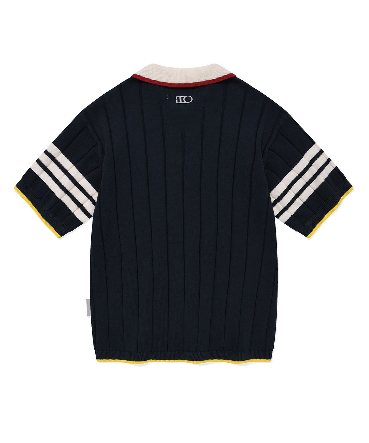 디써티원(DTHIRTYONE) Preppy Ribbed Sweater (NAVY)