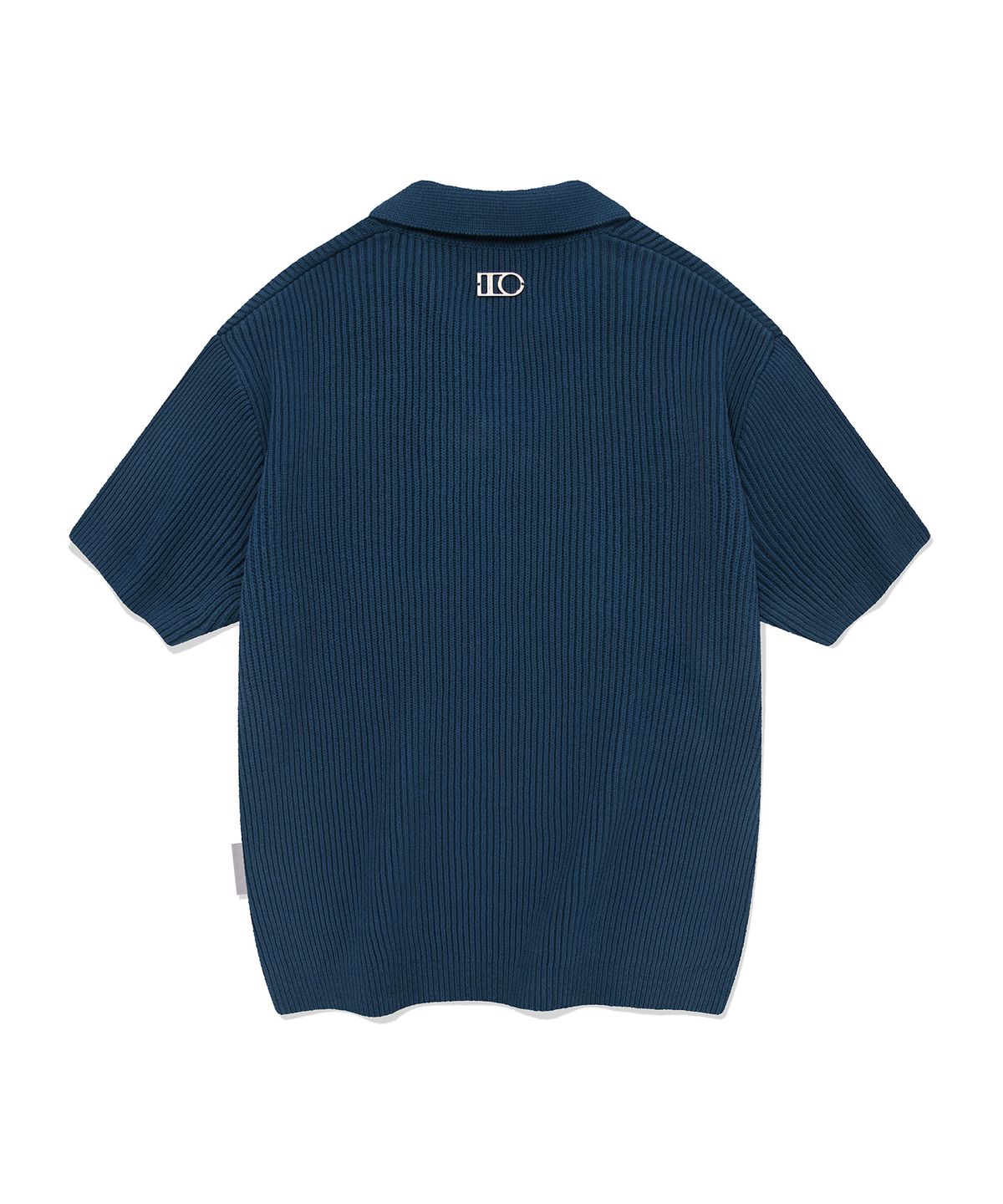 디써티원(DTHIRTYONE) Crochet Open Collar Sweater (MIDNIGHT BLUE)