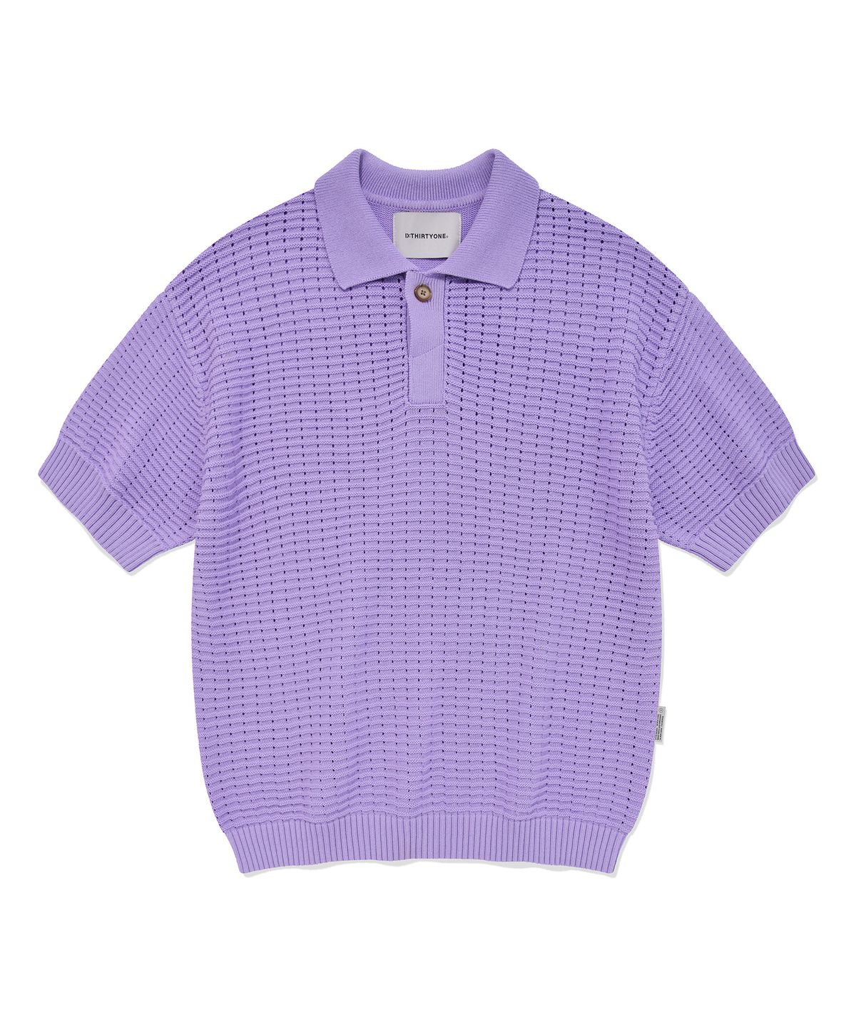 디써티원(DTHIRTYONE) Punching Collar Sweater (VIOLET)