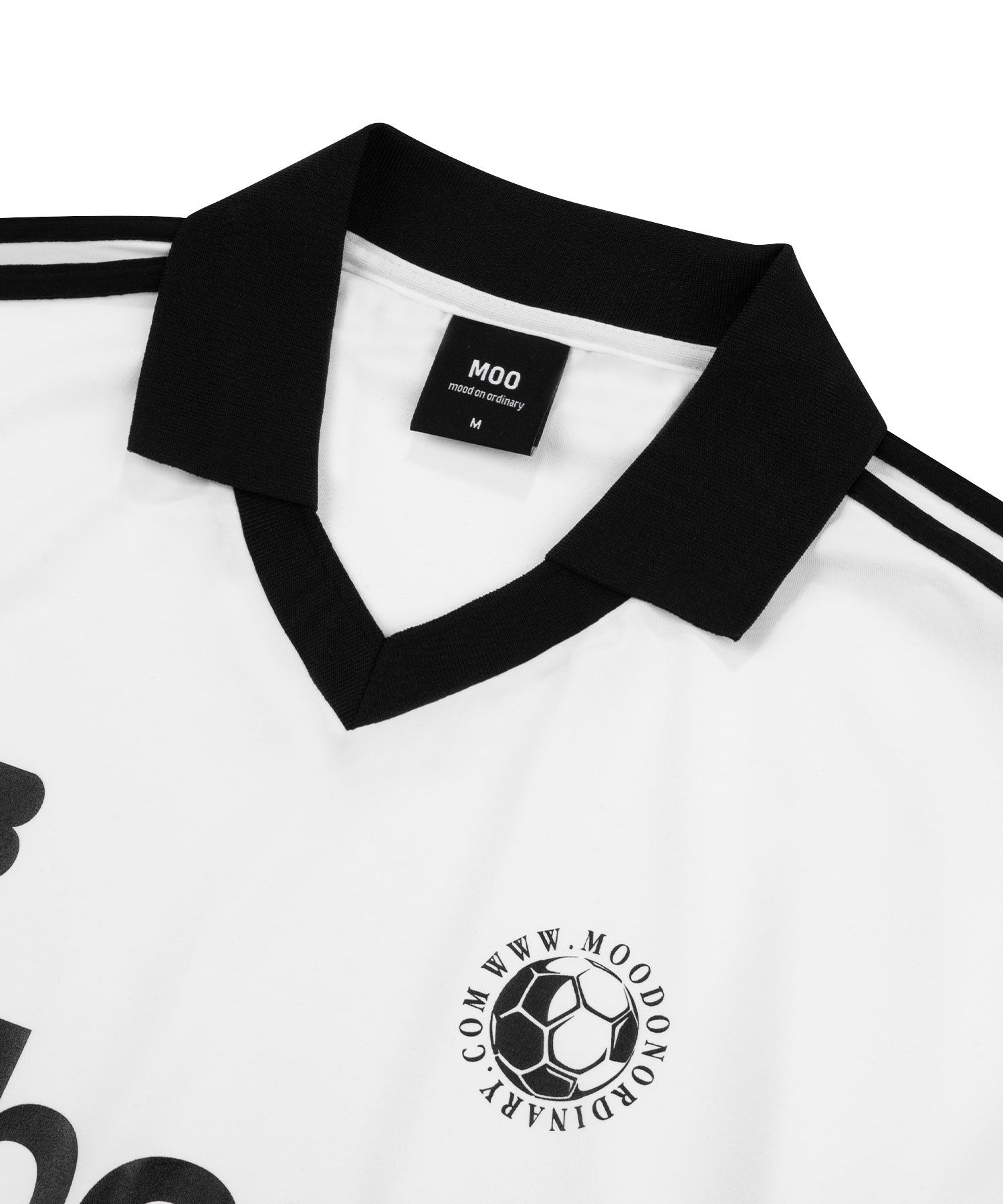 MUSINSA | MOO Bon Track Long Sleeve Football Jersey - White
