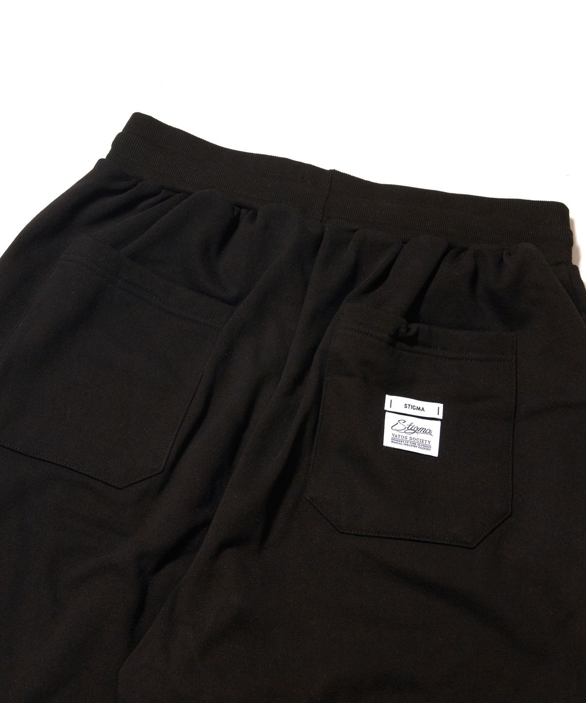 스티그마(STIGMA) STGM Logo Super Wide Jogger Pants Black