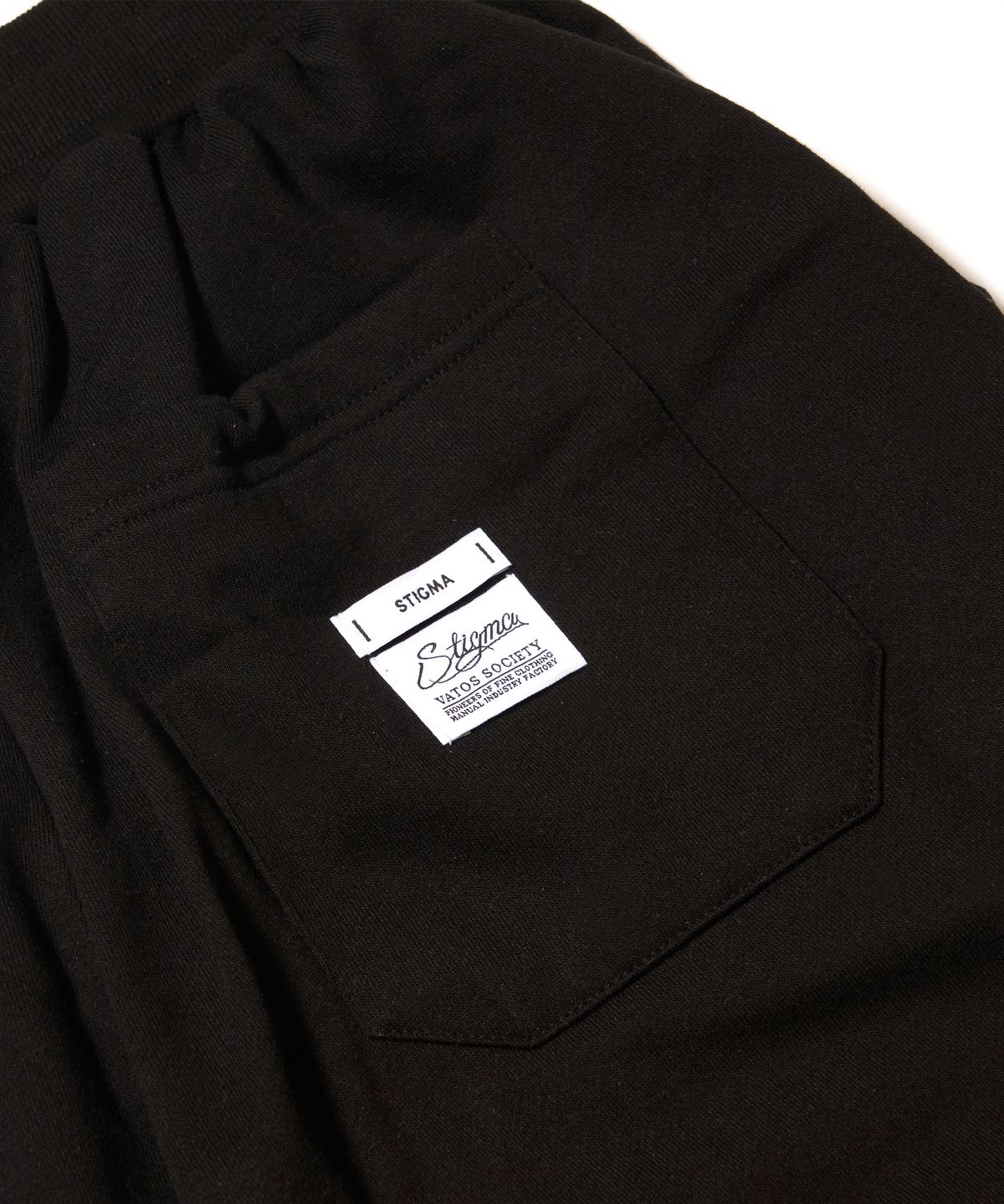 스티그마(STIGMA) STGM Logo Super Wide Jogger Pants Black