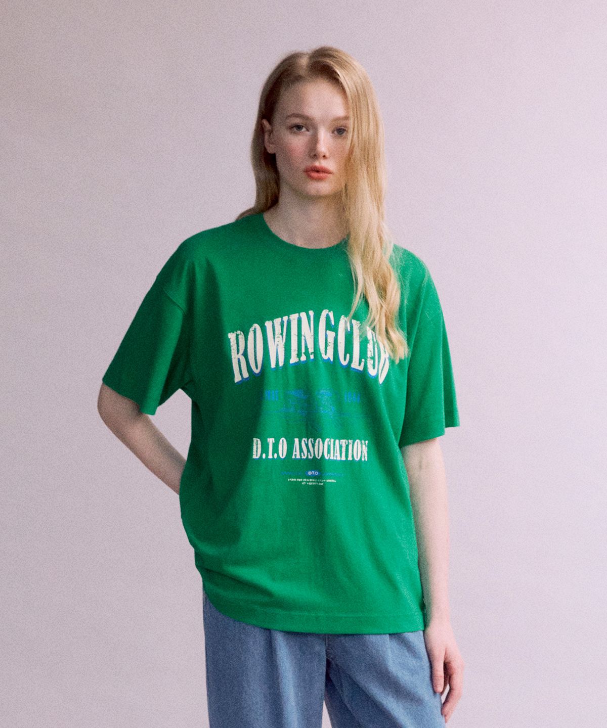 디써티원(DTHIRTYONE) Signal boy Rowing Club T-shirt (GREEN)