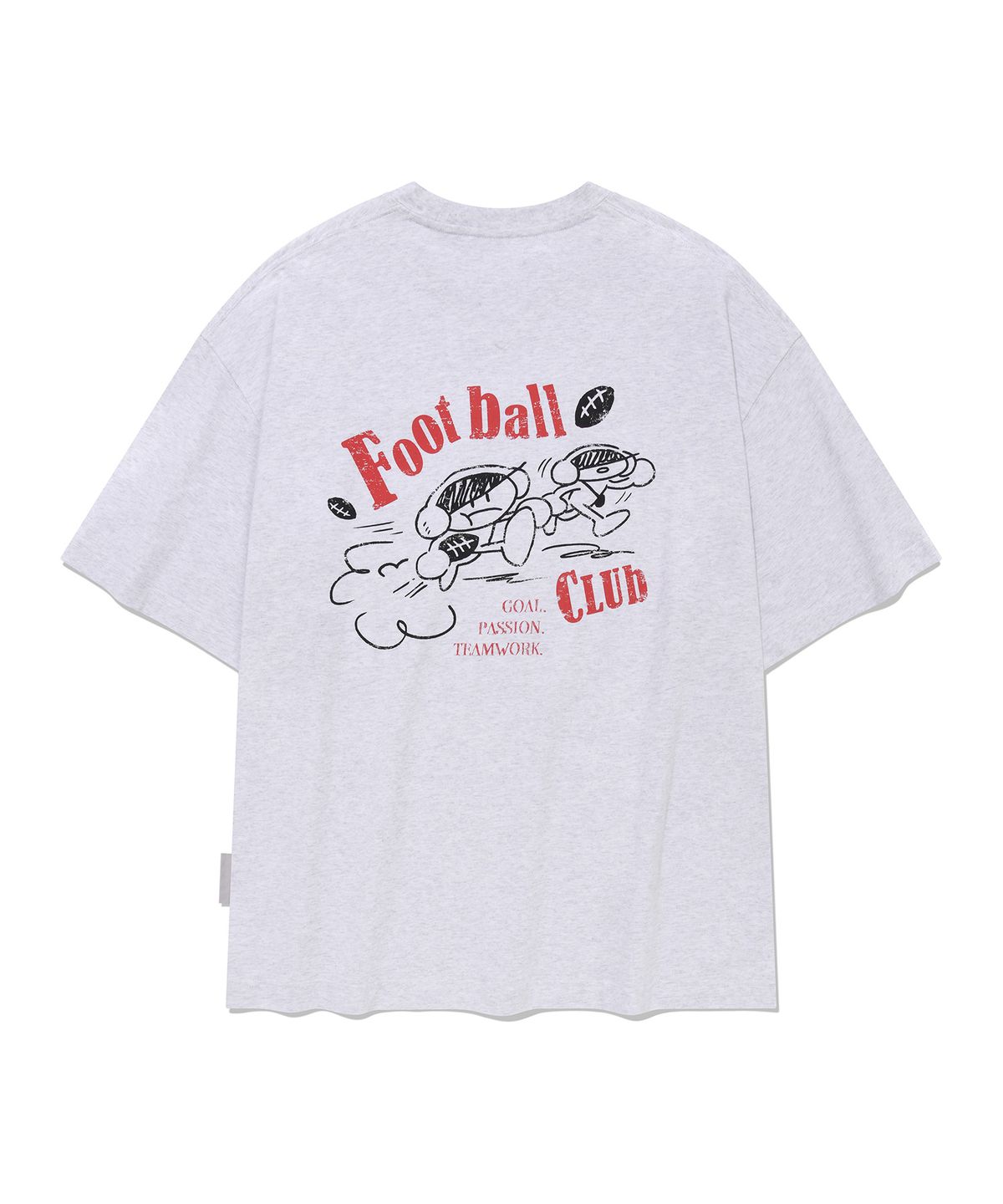디써티원(DTHIRTYONE) Signal boy Football Club T-shirt (MELANGE GREY)