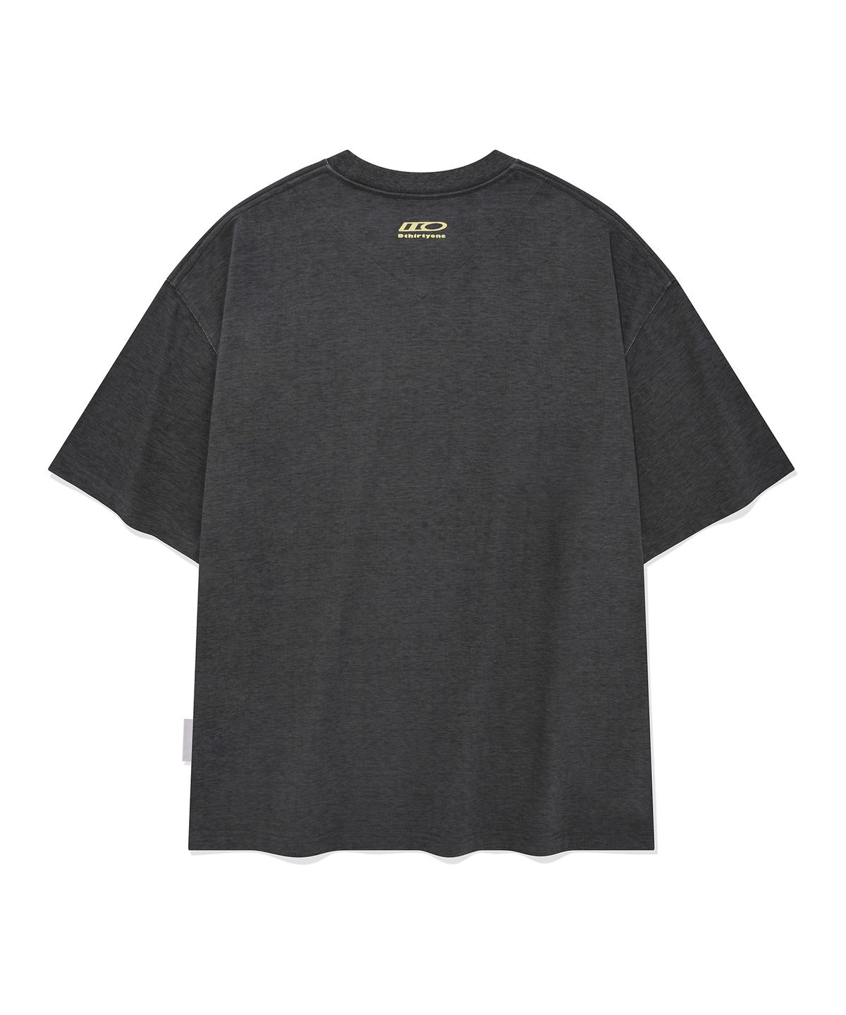 디써티원(DTHIRTYONE) Small Logo Pigment-Dyed T-shirt (CHARCOAL)