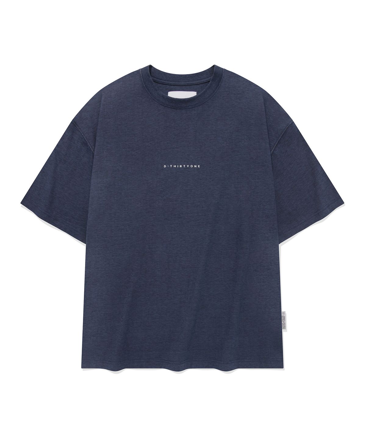 디써티원(DTHIRTYONE) Small Logo Pigment-Dyed T-shirt (NAVY)