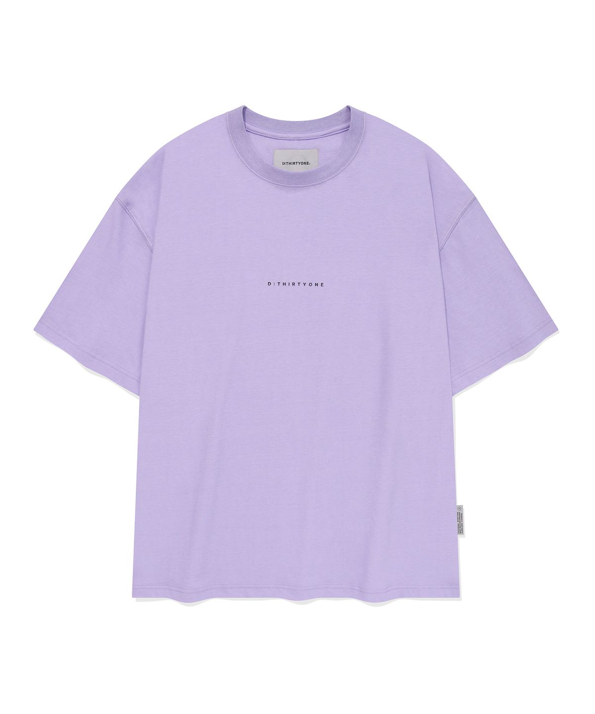 디써티원(DTHIRTYONE) Small Logo Pigment-Dyed T-shirt (LAVENDER)