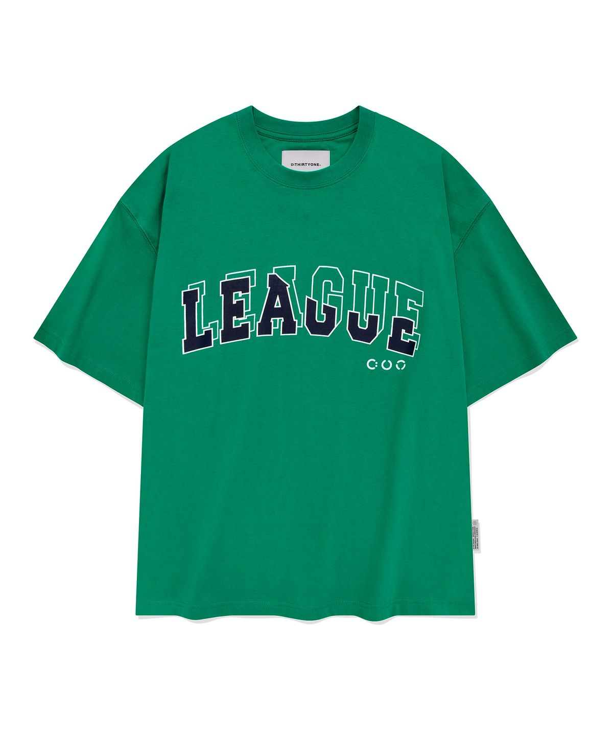 디써티원(DTHIRTYONE) League Overlay Print T-shirt (GREEN)