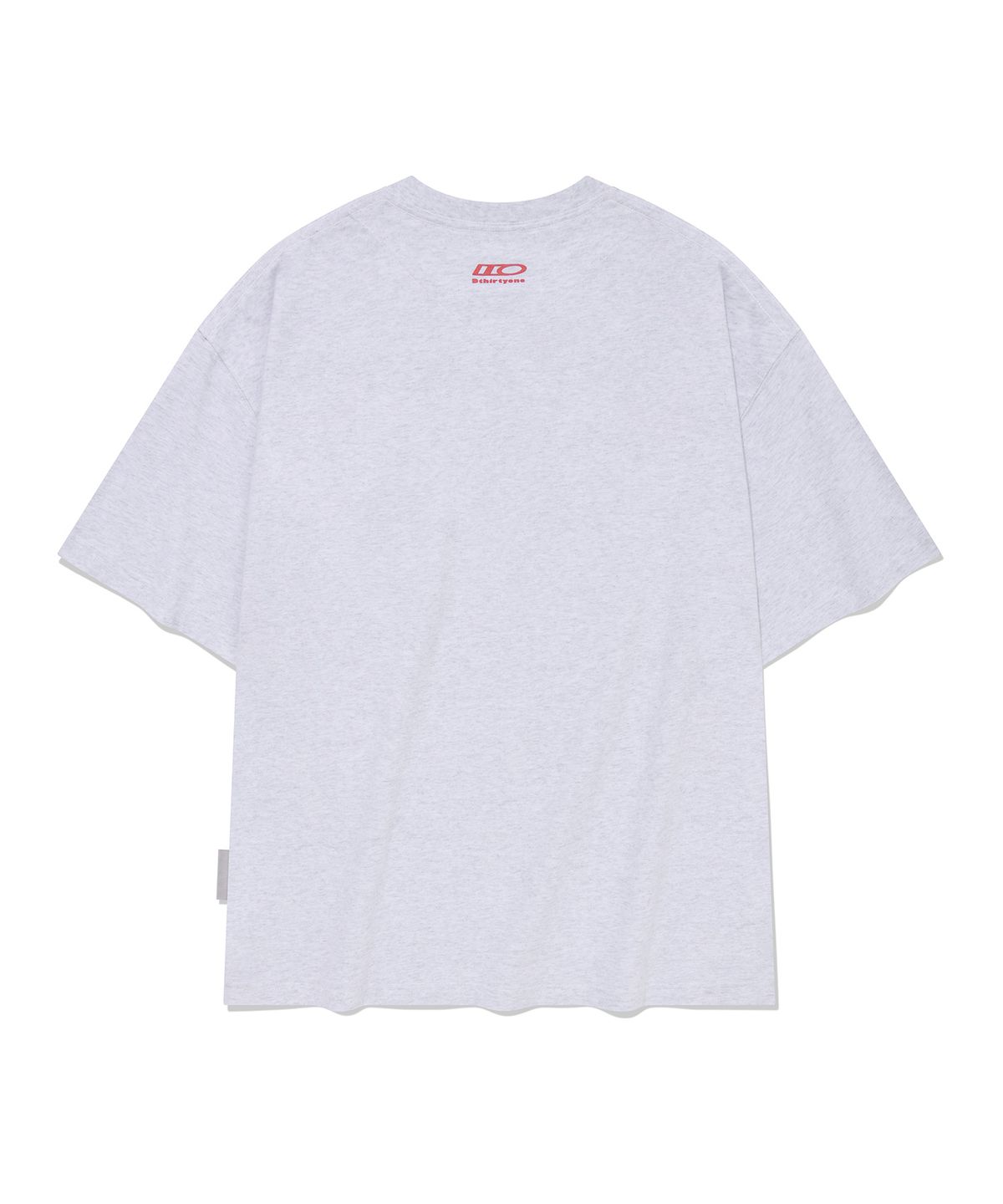 디써티원(DTHIRTYONE) League Overlay Print T-shirt (MELANGE GREY)