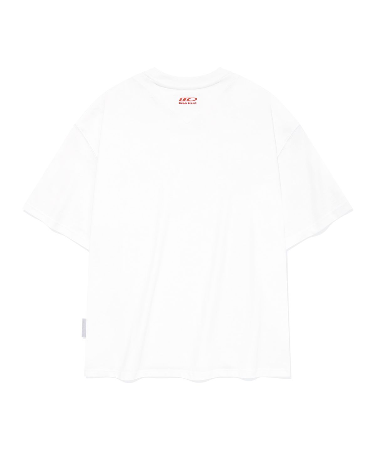 디써티원(DTHIRTYONE) Princeton Overlay Print T-shirt (WHITE CREAM)