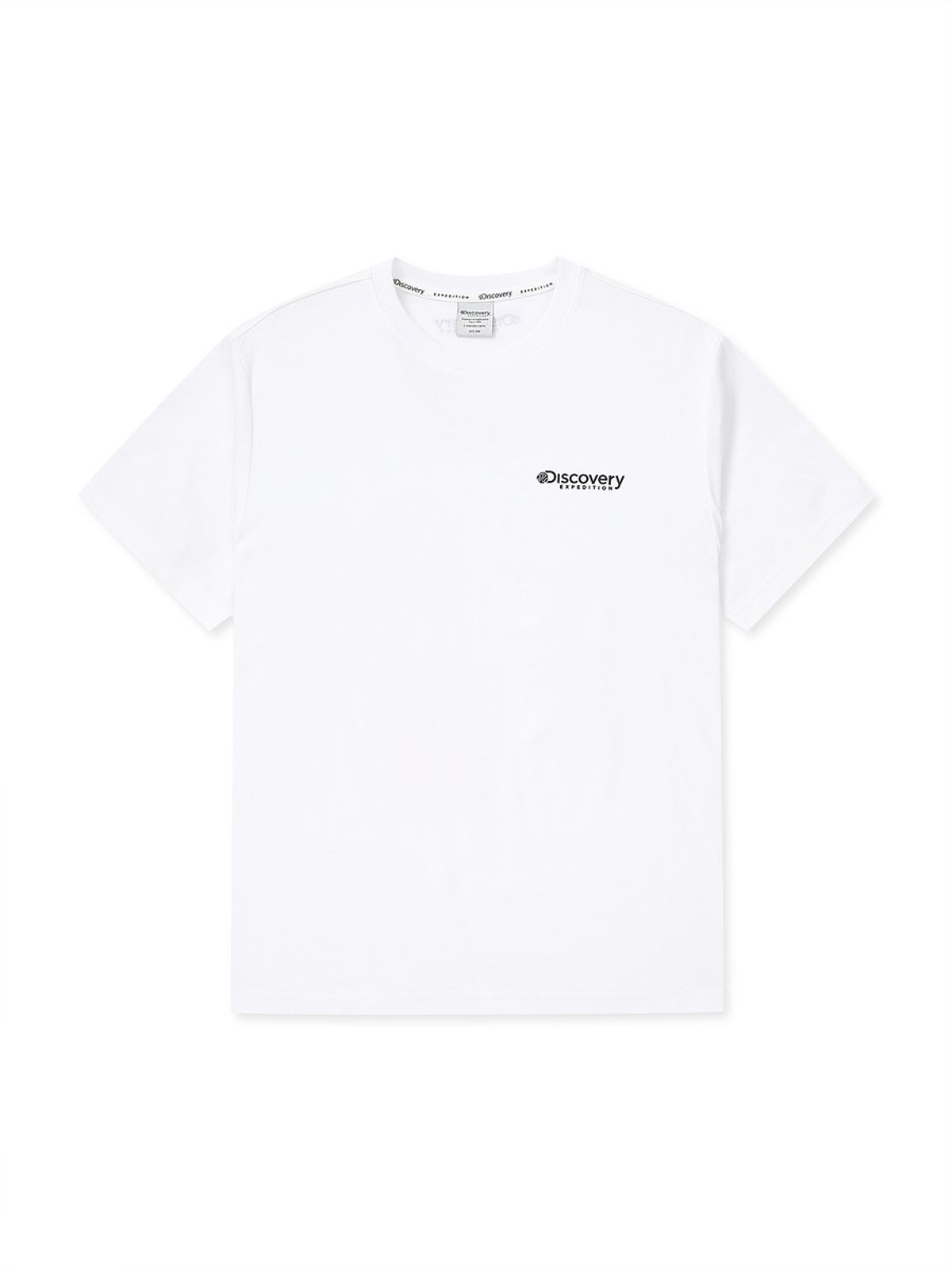 디스커버리 익스페디션(DISCOVERY EXPEDITION) 남성 프레시벤트 덴버 스몰로고 반팔티셔츠 (WHITE)