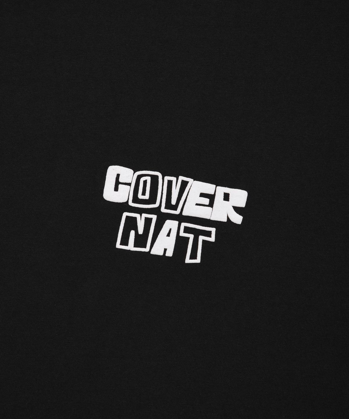 커버낫(COVERNAT) 플라워 베이스 티셔츠 블랙