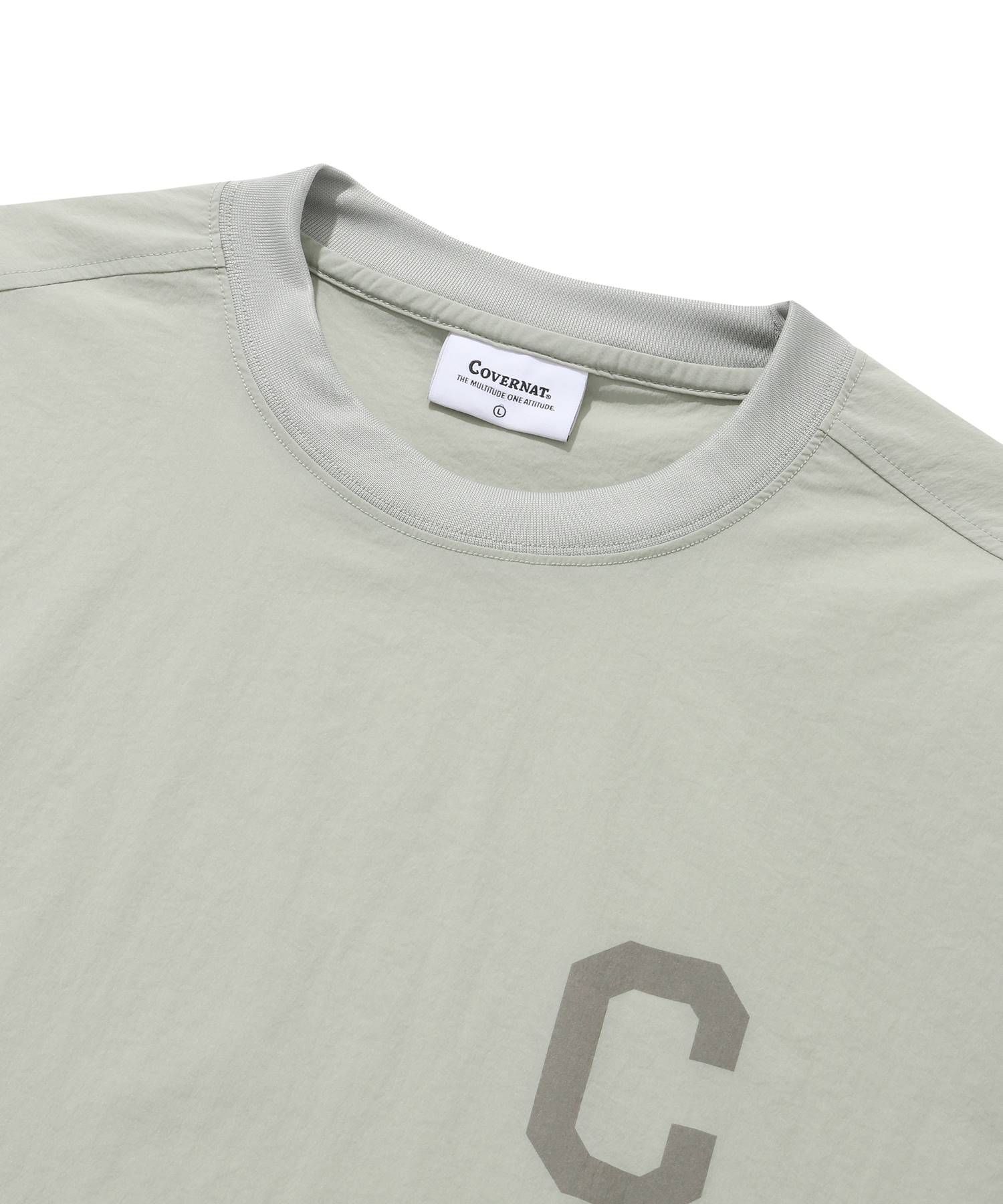Tシャツ・カットソー COVERNAT College Tech Nylon T-Shirt Khaki MUSINSA公式 | COVERNAT College Tech Nylon T-shirt Khaki