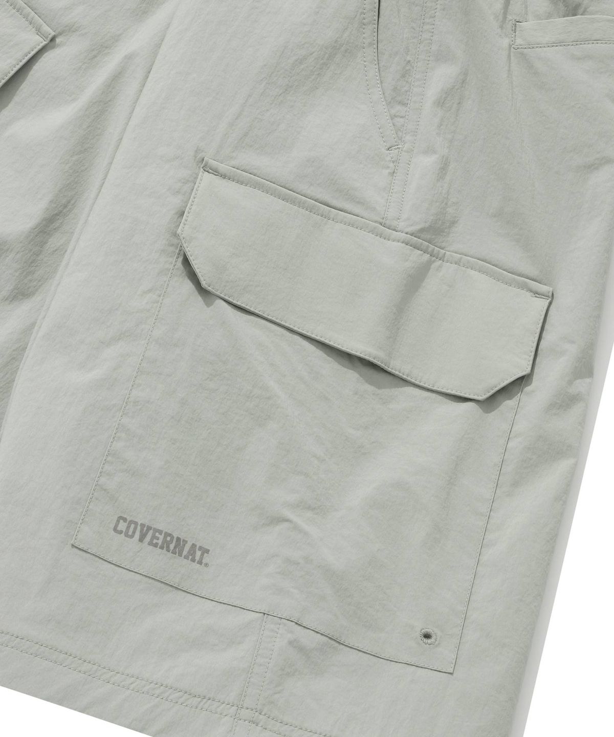 커버낫(COVERNAT) 컬리지 테크 나일론 쇼츠 카키