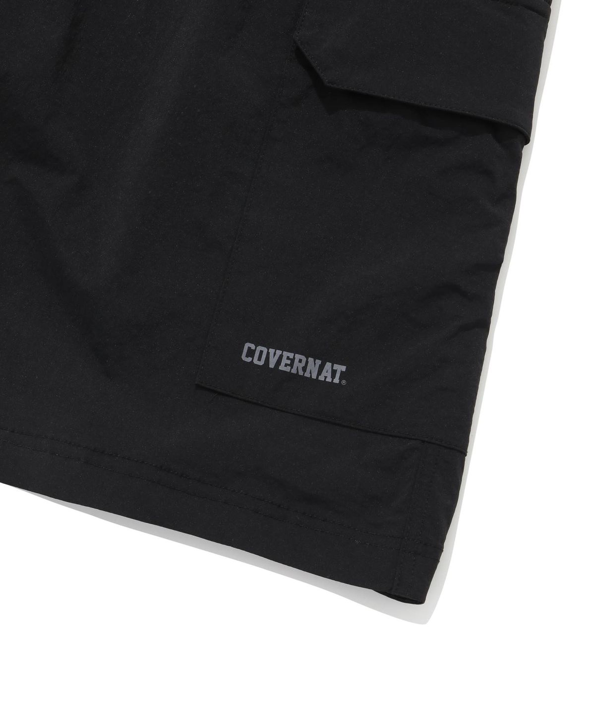커버낫(COVERNAT) 컬리지 테크 나일론 쇼츠 블랙