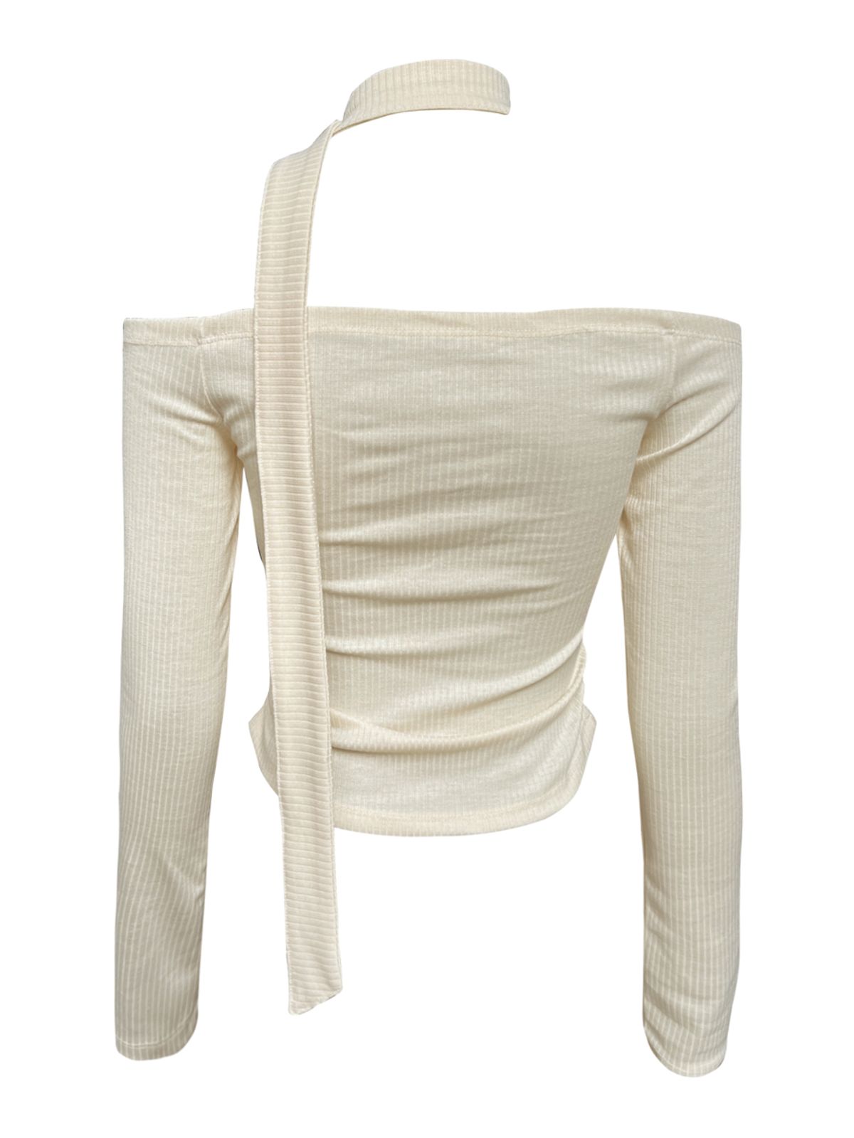 쎄쎄쎄(SETSETSET) JENNIE OFF-SHOULDER LOGO TOP PALE YELLOW