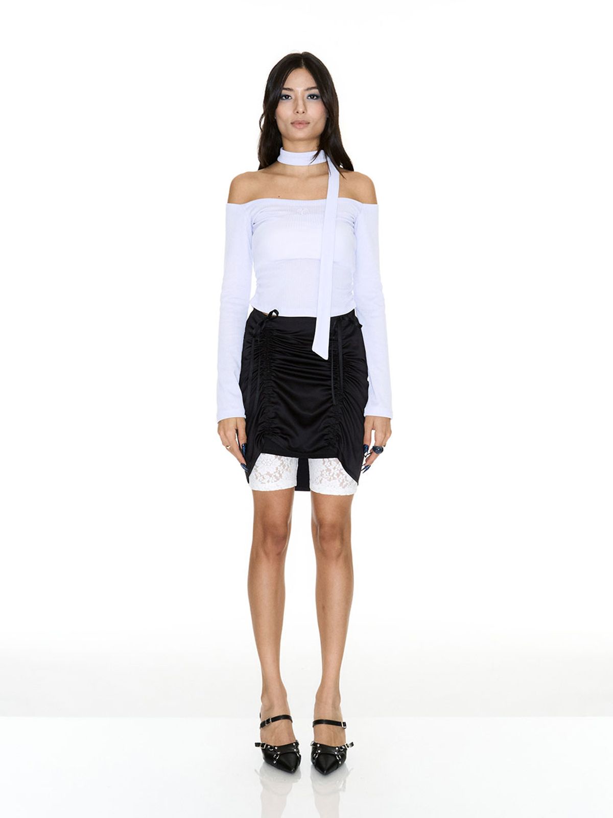 쎄쎄쎄(SETSETSET) JENNIE OFF-SHOULDER LOGO TOP PALE PURPLE