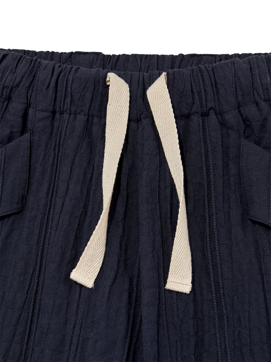MUSINSA公式 | GLOWNY DARLING POCKET STRAP PANTS (NAVY)