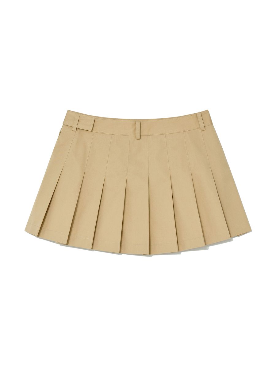 ◆GLOWNY◆ RILEY PLEATED MINI SKIRT IVORY GY24FASK006 MUSINSA | GLOWNY GIRLFRIEND PLEATED MINI SKIRT (BEIGE)