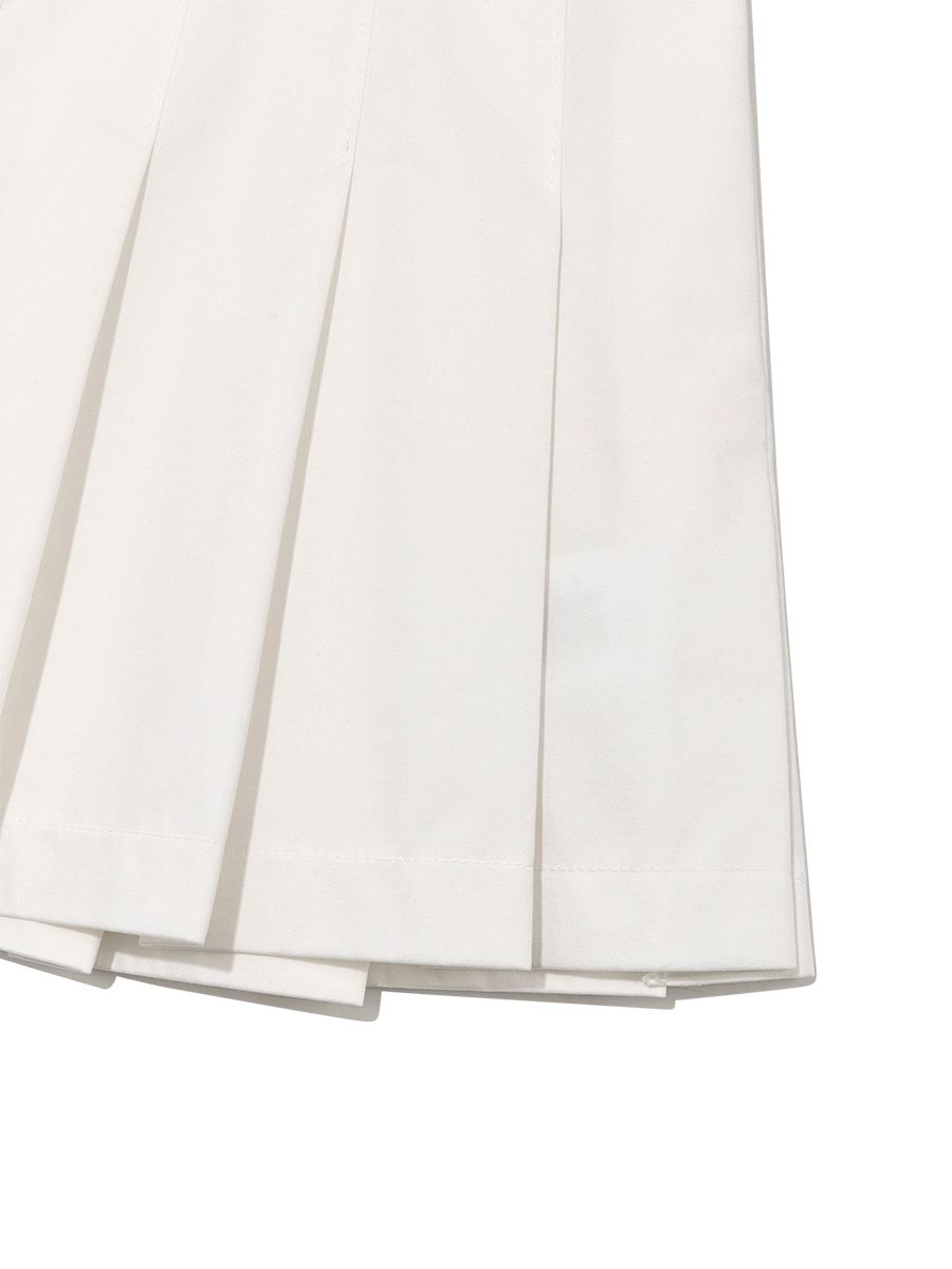 MUSINSA | GLOWNY GIRLFRIEND PLEATED MINI SKIRT (WHITE)