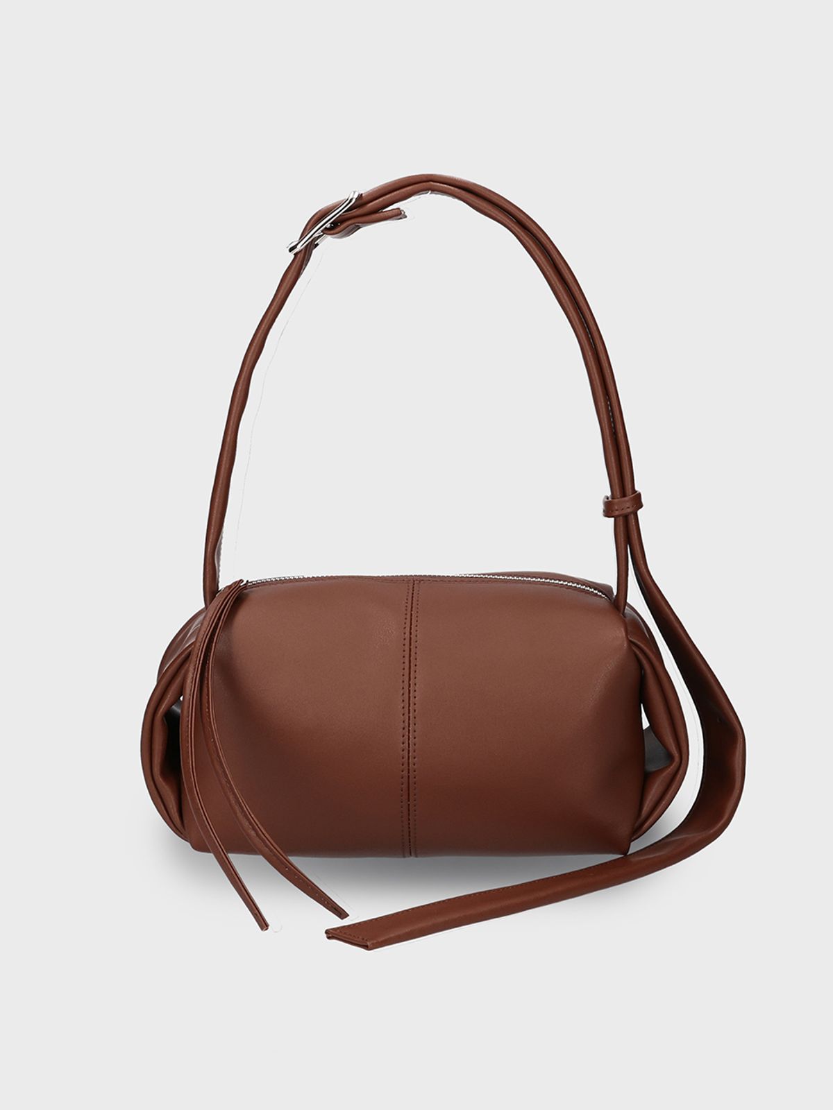 던팩토리(DAWN FACTORY) PEANUT BAG COW LEATHER BROWN 피넛백 소가죽 브라운