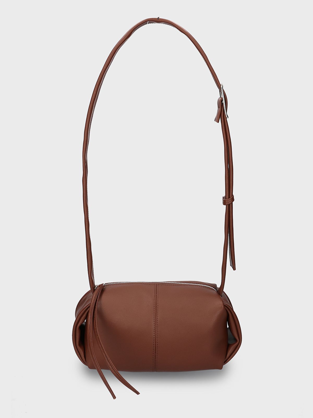 던팩토리(DAWN FACTORY) PEANUT BAG COW LEATHER BROWN 피넛백 소가죽 브라운