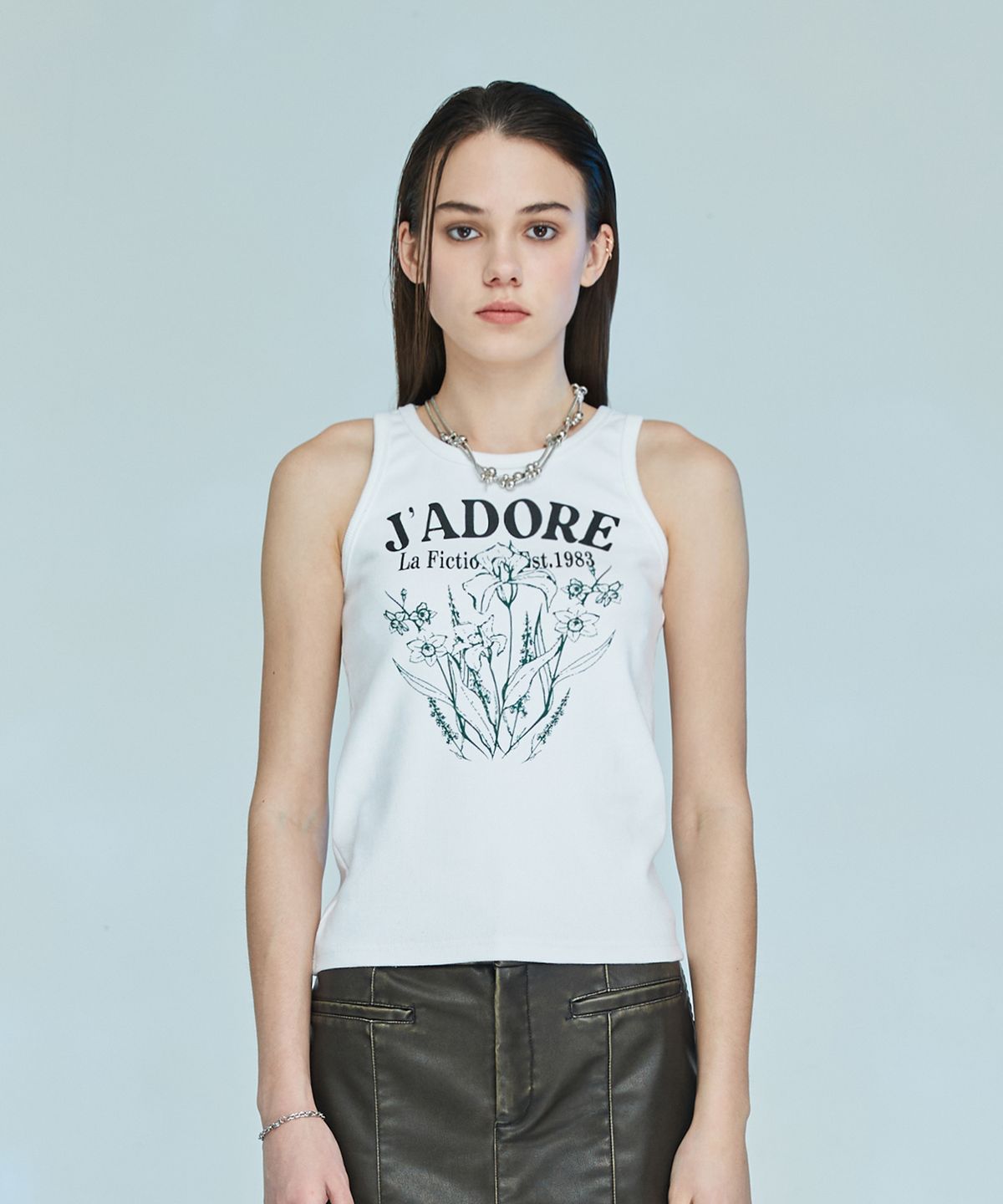 라티젠(LARTIGENT) L10 JADORE FLOWER SLEEVELESS(WHITE)