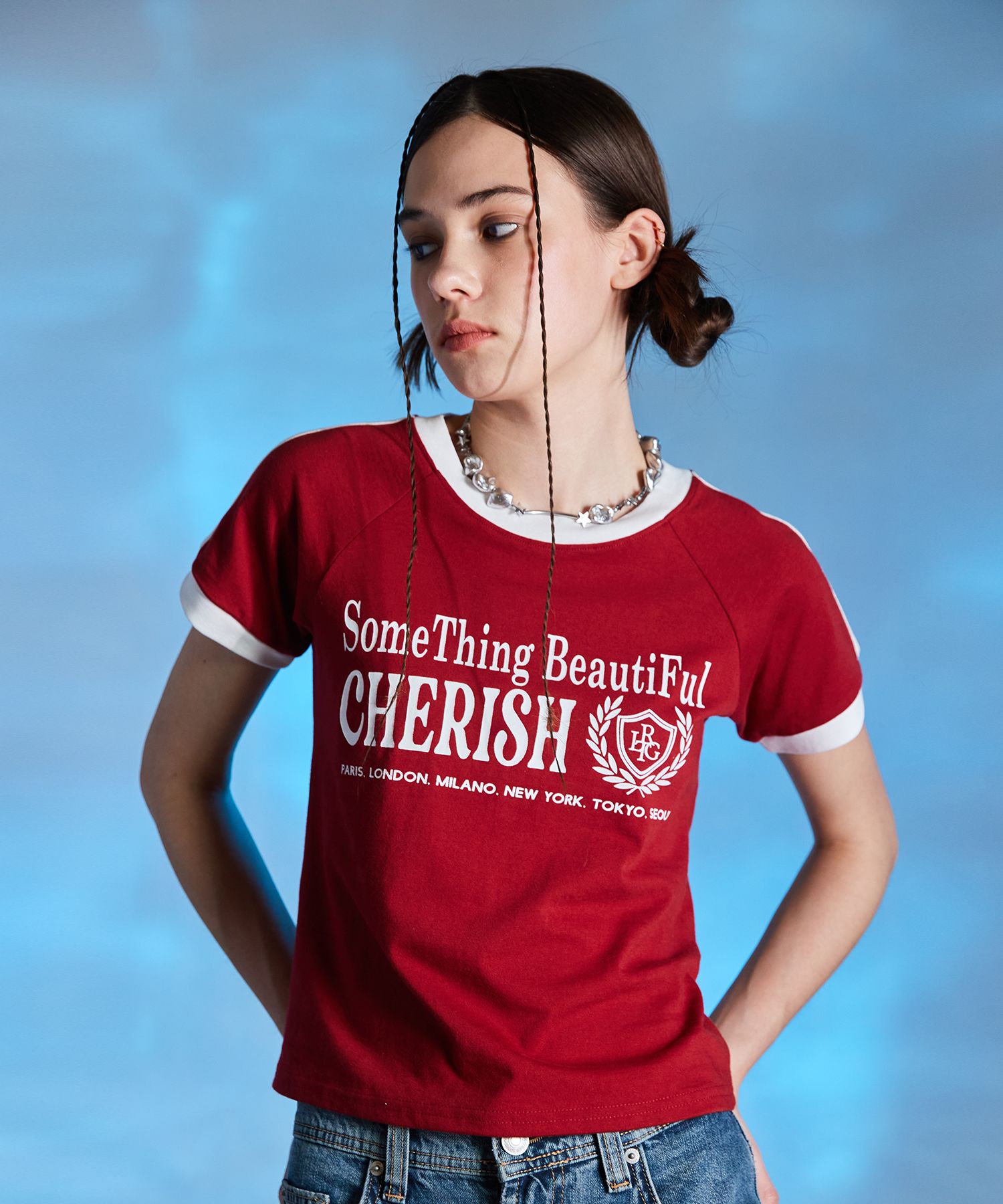 LARTIGENT☆L10 CHERISH TRACK T-SHIRT MUSINSA | LARTIGENT L10 CHERISH TRACK T-SHIRT(RED)