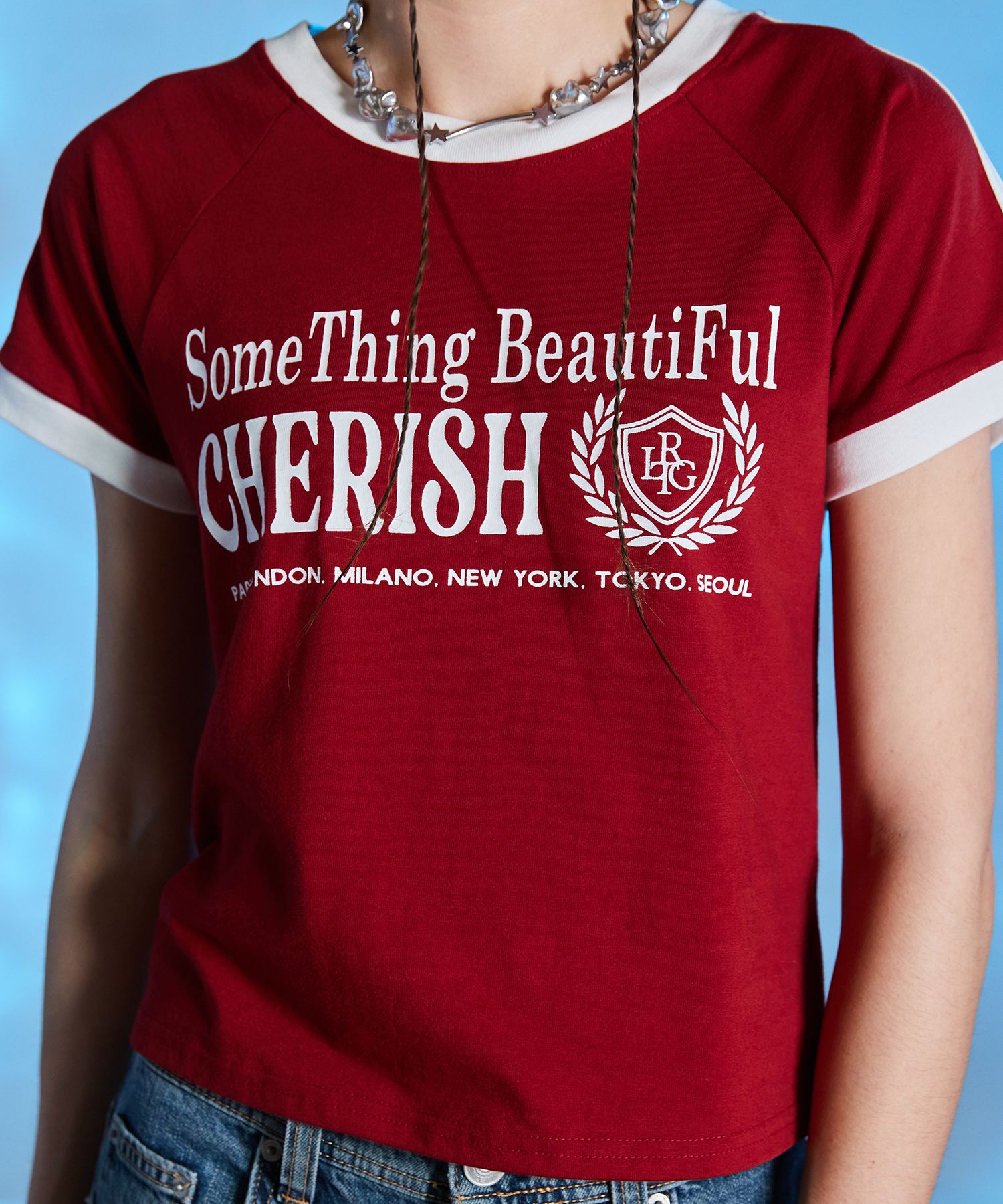 ★LARTIGENT★ L10 CHERISH TRACK TSHIRTRED MUSINSA | LARTIGENT L10 CHERISH TRACK T-SHIRT(RED)