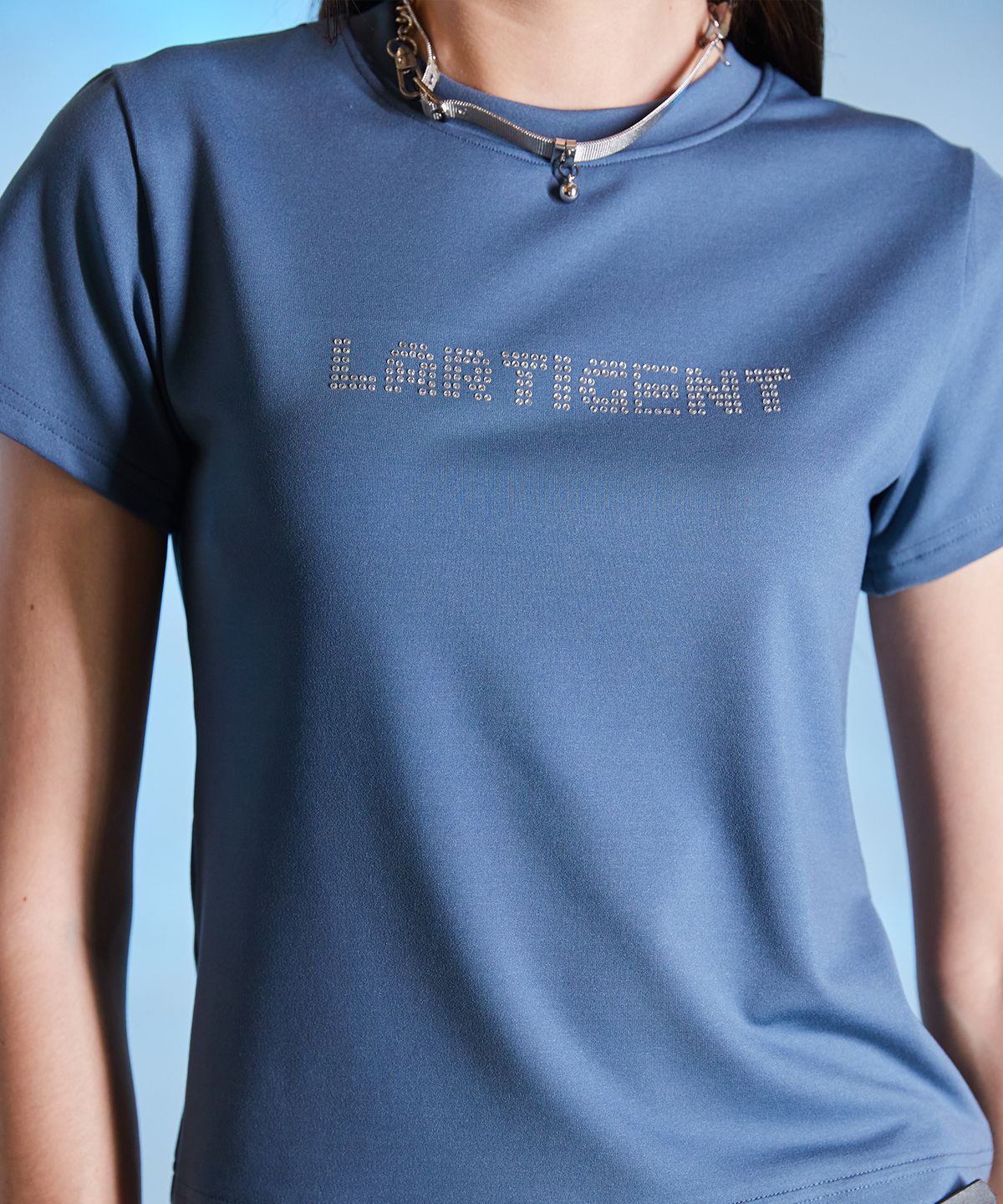 라티젠(LARTIGENT) L10 LOGO T-SHIRT(CHARCOAL)