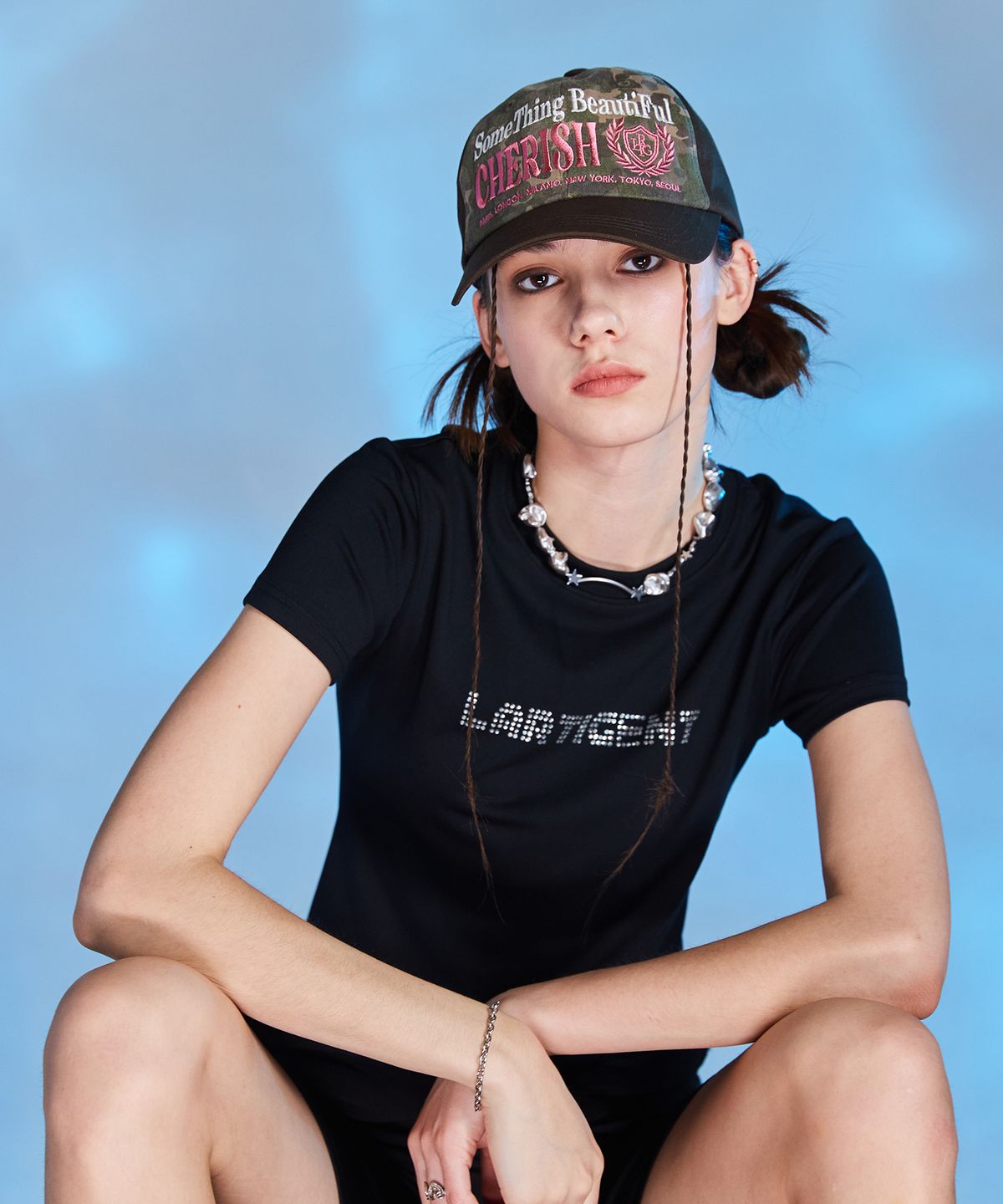 라티젠(LARTIGENT) L10 LOGO T-SHIRT(BLACK)