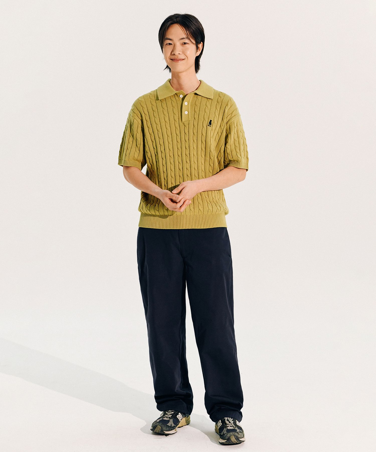 MUSINSA | YALE Heritage Dan Short Sleeve Polo Knit Royal Blue