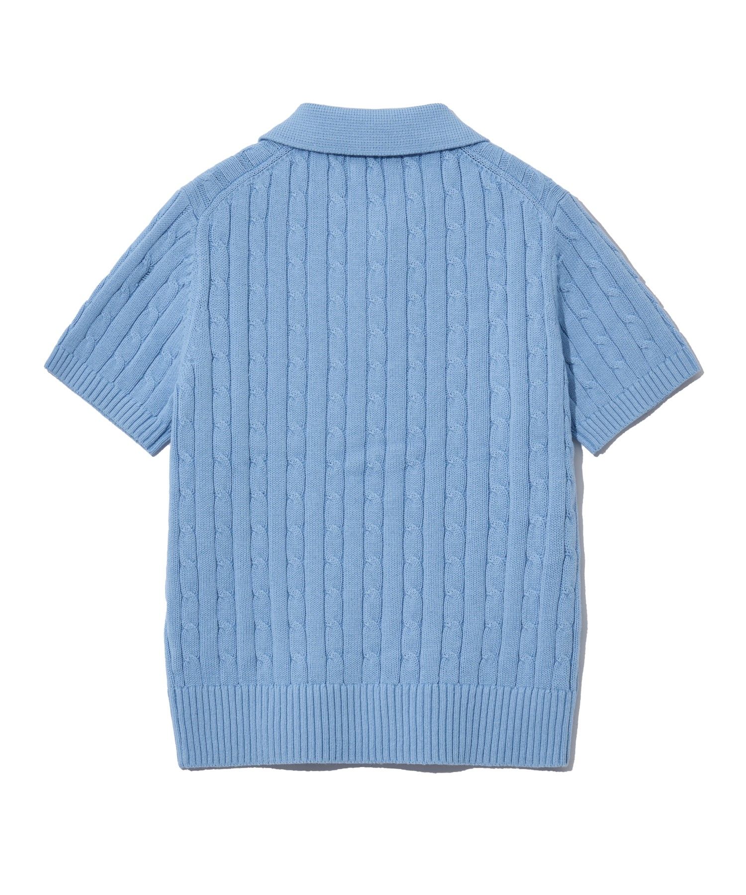 ☆YALE☆ WOMENS HERITAGE DAN CABLE SHORTSLEEVE POLO KNIT LIG MUSINSA | YALE Women's Heritage Dan Cable Short Sleeve Polo