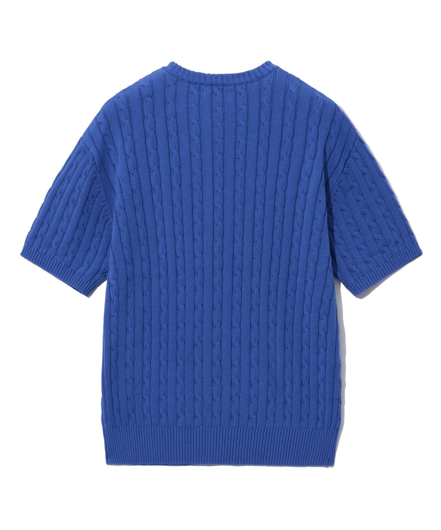 ☆YALE☆ HERITAGE DAN CABLE SHORTSLEEVE POLO KNIT  BLUE MUSINSA | YALE Heritage Dan Short Sleeve Polo Knit Royal Blue
