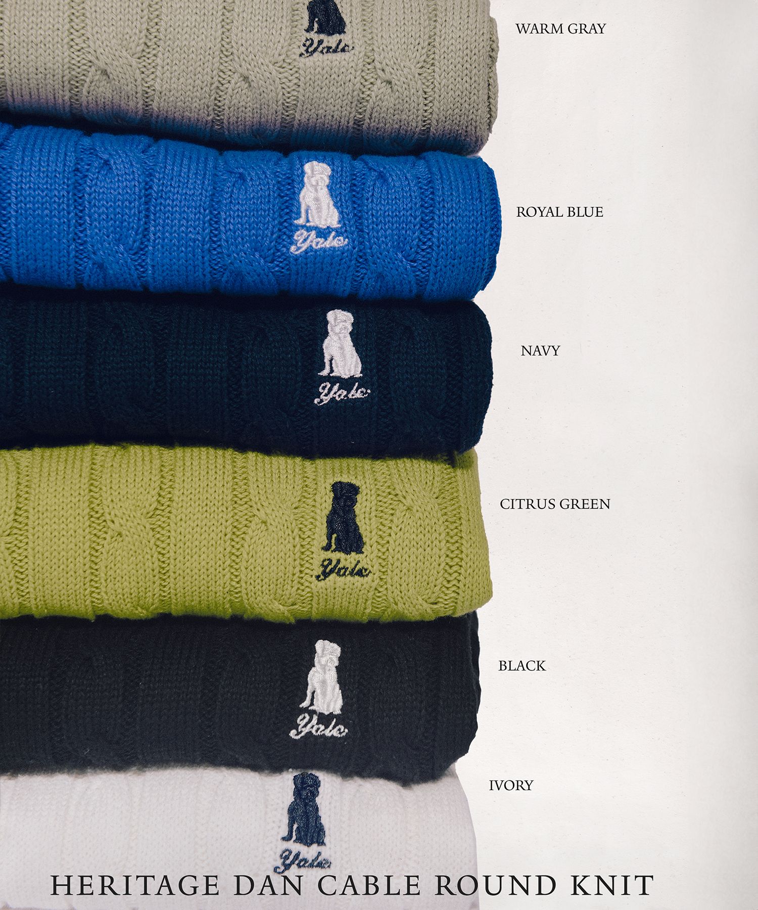 ☆YALE☆ HERITAGE DAN CABLE SHORTSLEEVE ROUND KNIT BLU MUSINSA | YALE Heritage Dan Cable Short Sleeve Round Knit