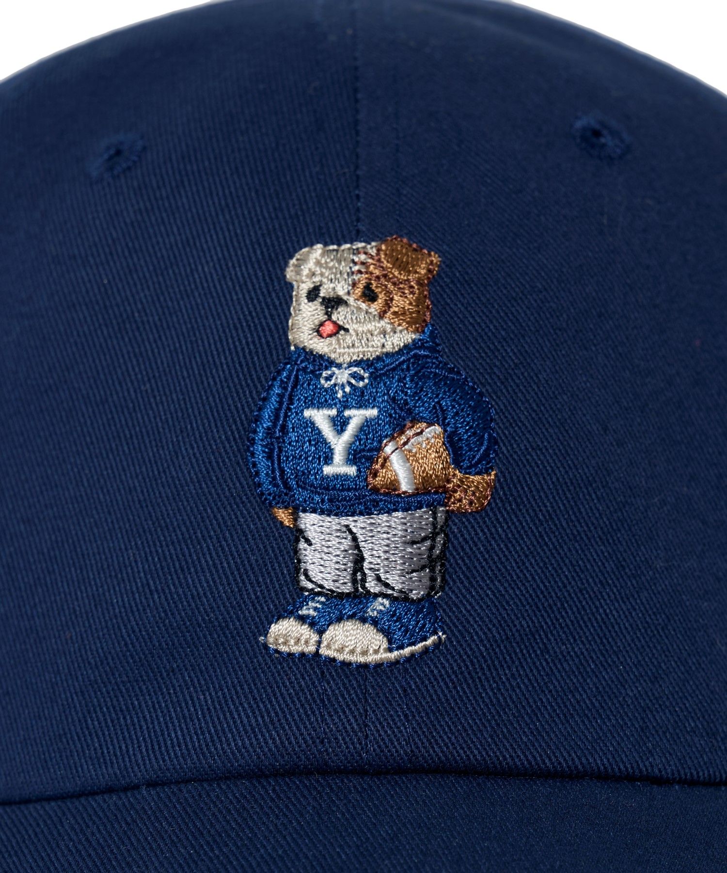 MUSINSA公式 | YALE Embroidered Dan Ball Cap Navy