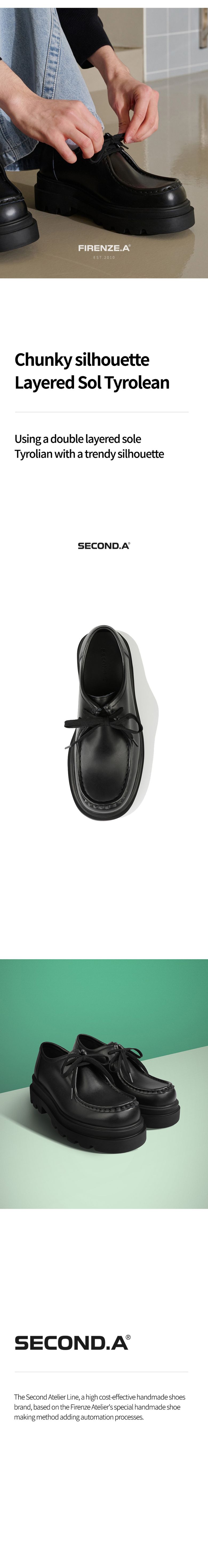 MUSINSA FIRENZE ATELIER Double Layered Sole Tyrolean Shoes - Main Image