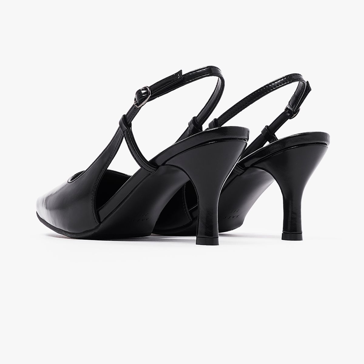 세라(SAERA) 에디션 여성 가죽 펌프스 슬링백 7CM O54G307