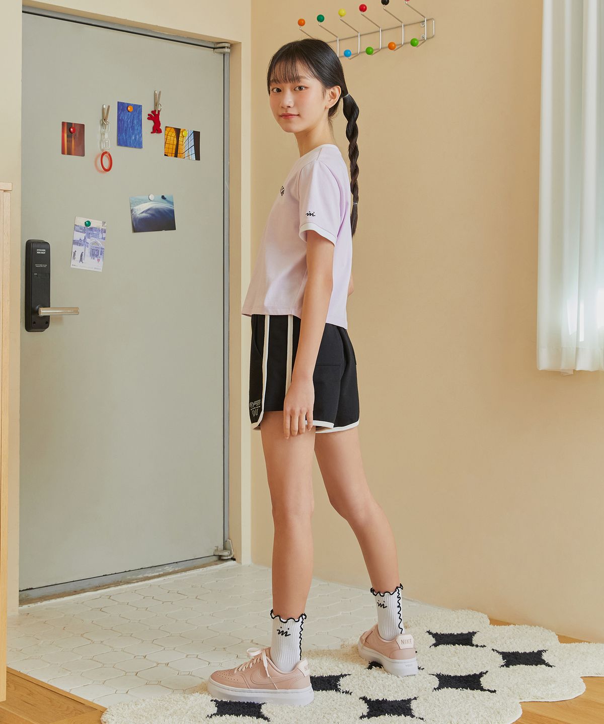 아이엠아이(IAMI) KK45971 주니어 링거티셔츠 반바지 세트