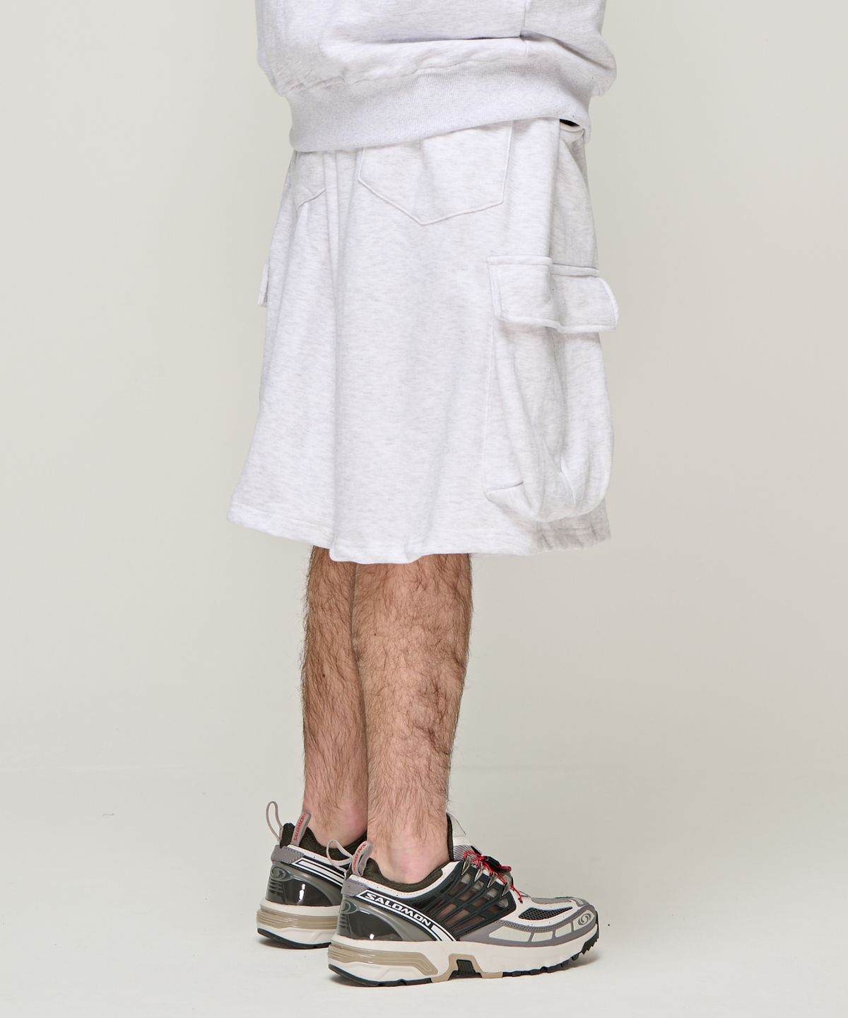 카고브로스(CARGOBROS) CB 소프트 카고 스웨트 쇼츠 (라이트그레이)